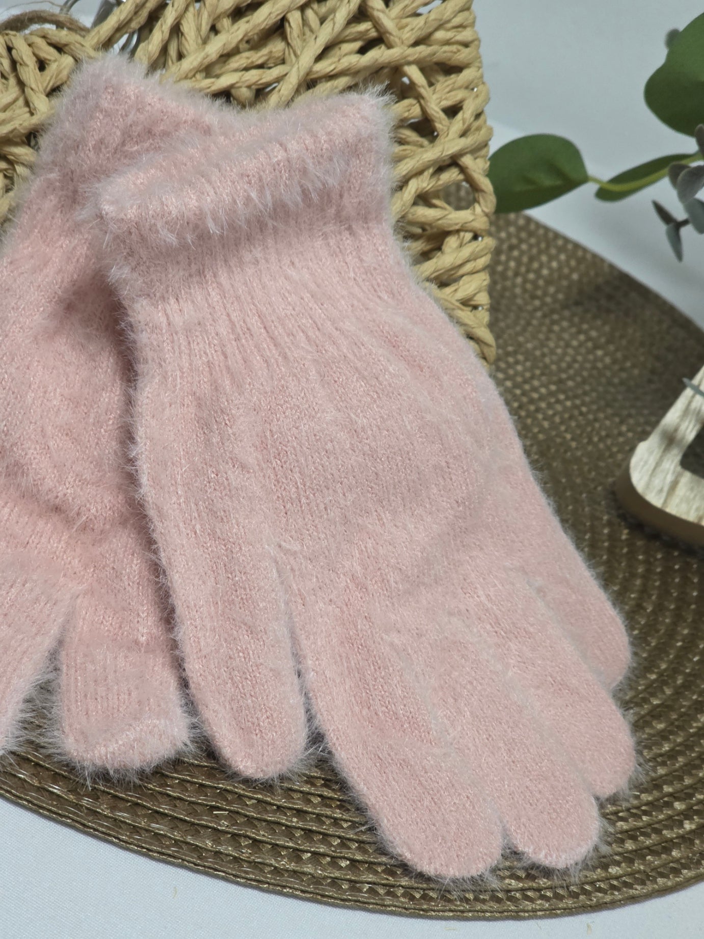 Nos Gants en Laine Femme Rose
