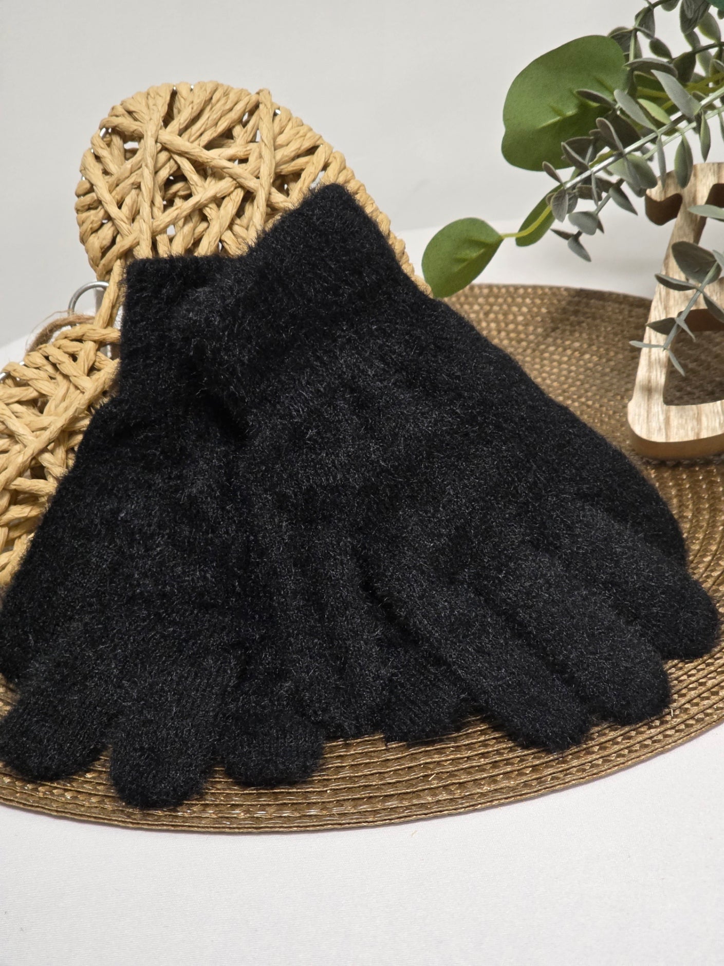 Nos Gants en Laine Femme Noir