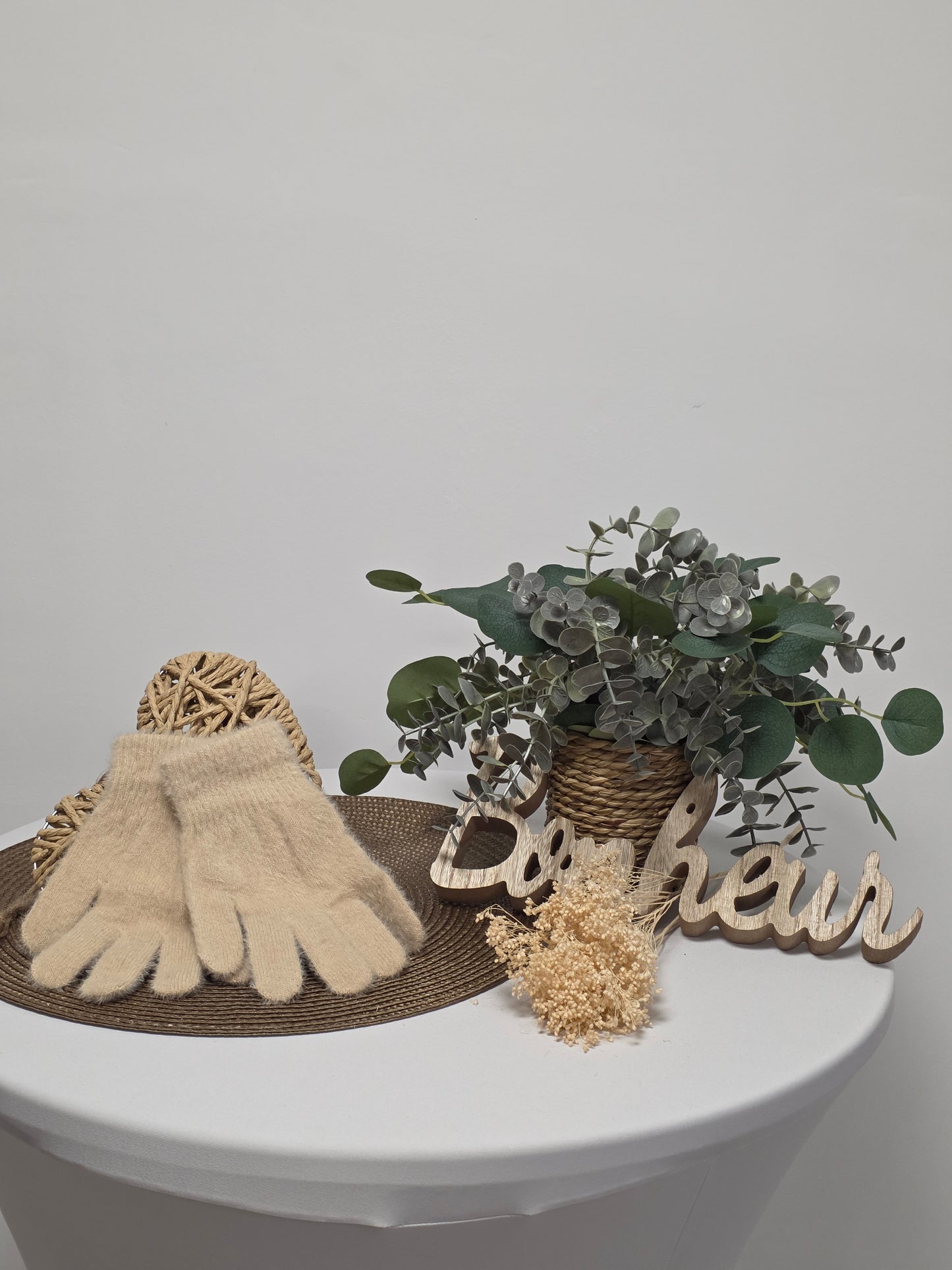 Nos Gants en Laine Femme Beige