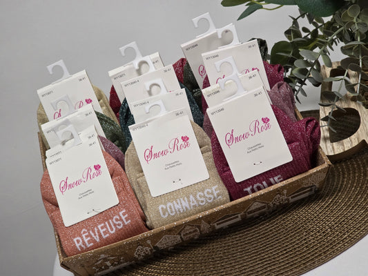 Box Cadeau - Lot de 12 Chaussettes à Paillettes à Composer !