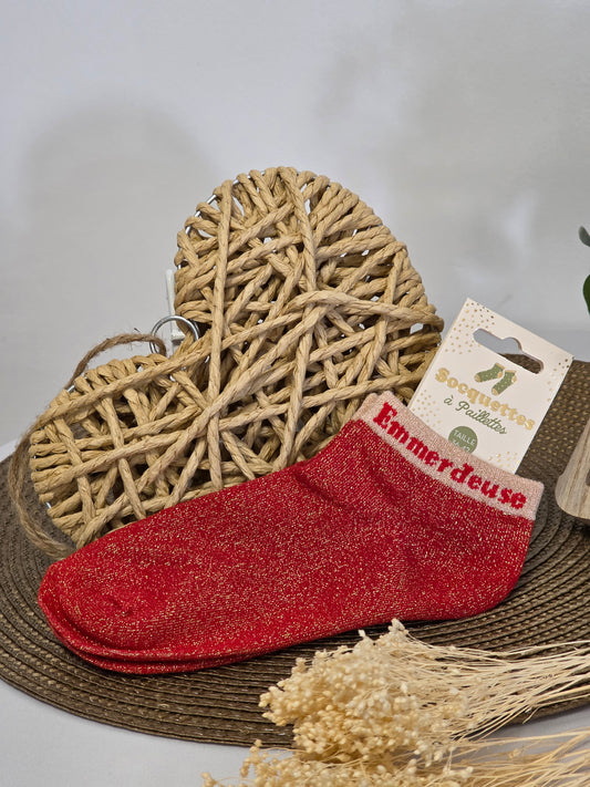 EMMERDEUSE - Socquette à Paillette