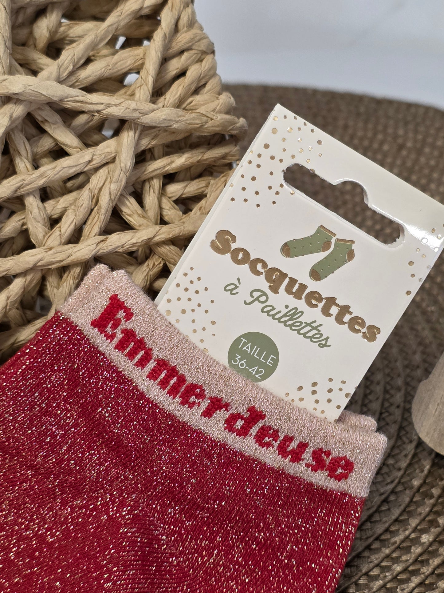 EMMERDEUSE - Socquette à Paillette