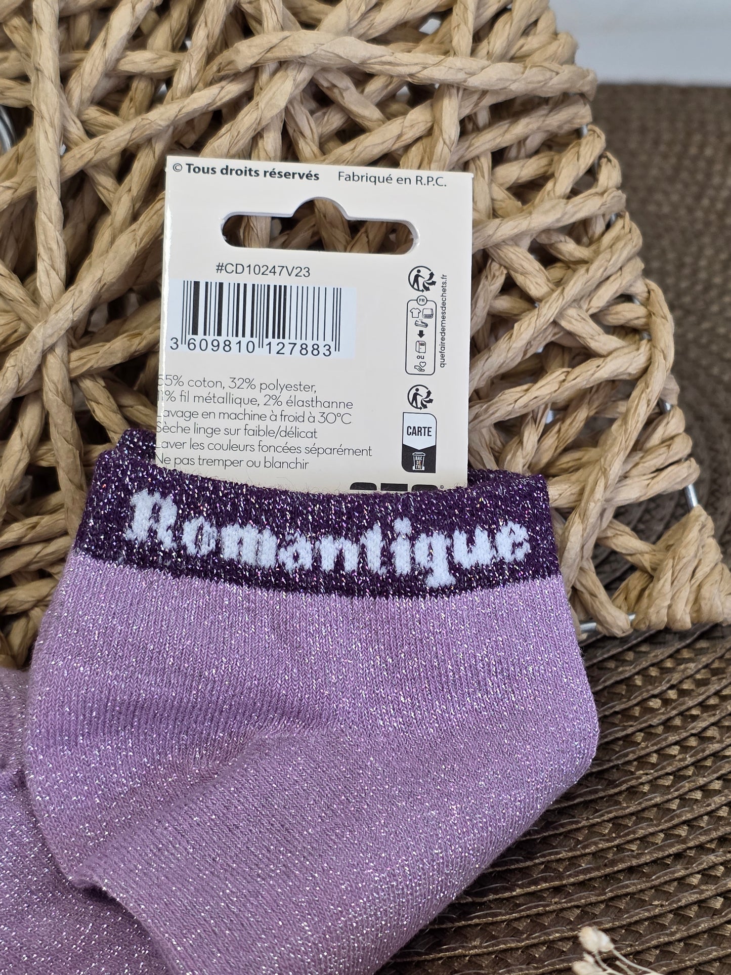 ROMANTIQUE - Socquette à Paillette