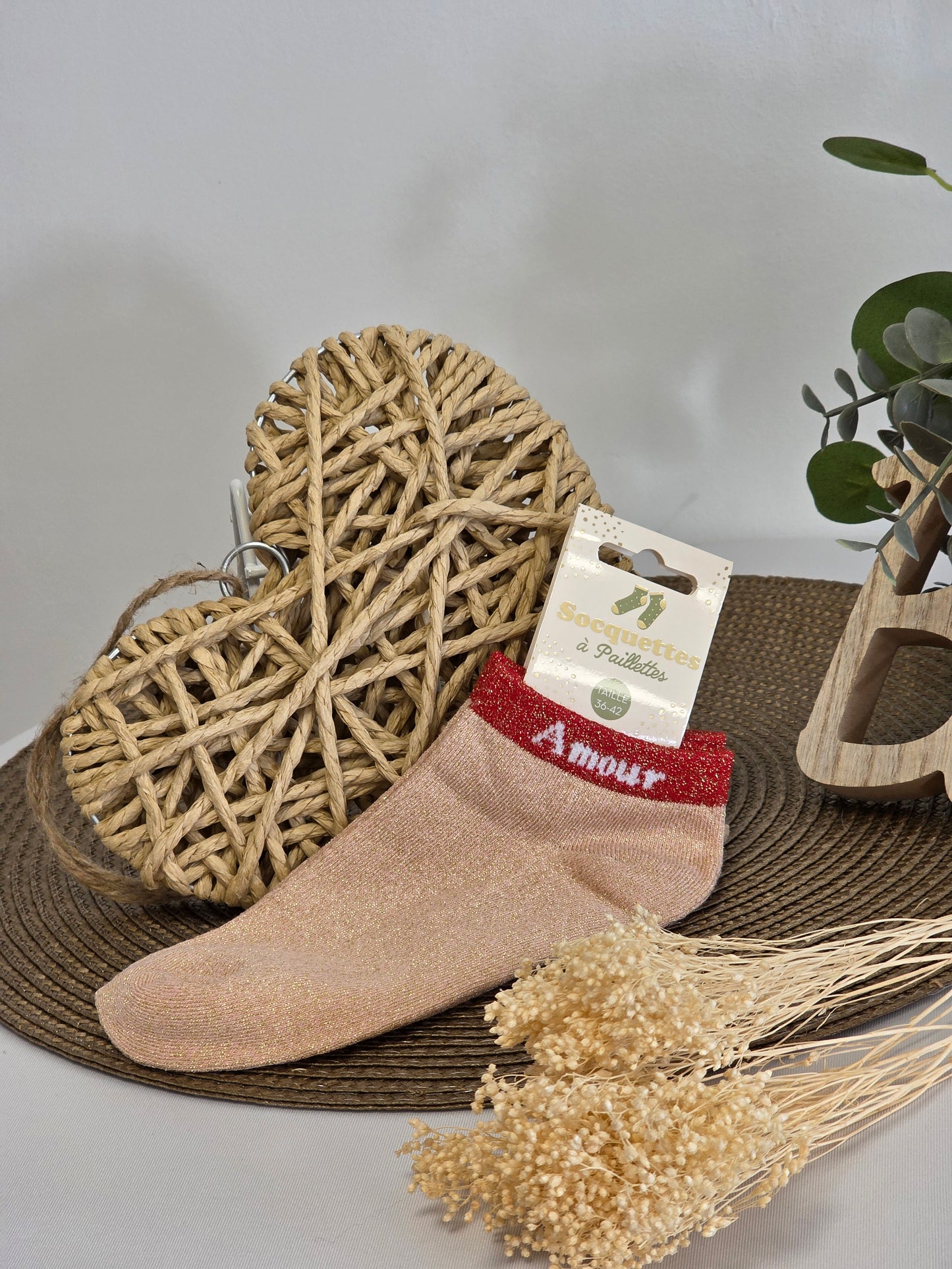 AMOUR - Socquette à Paillette