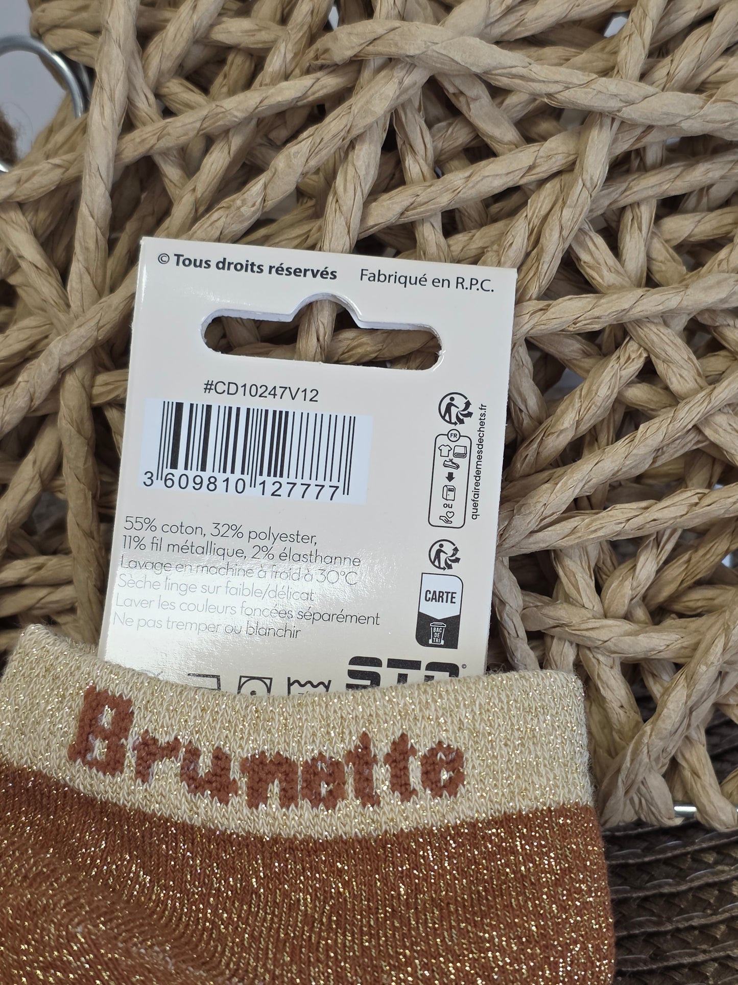 BRUNETTE - Socquette à Paillette