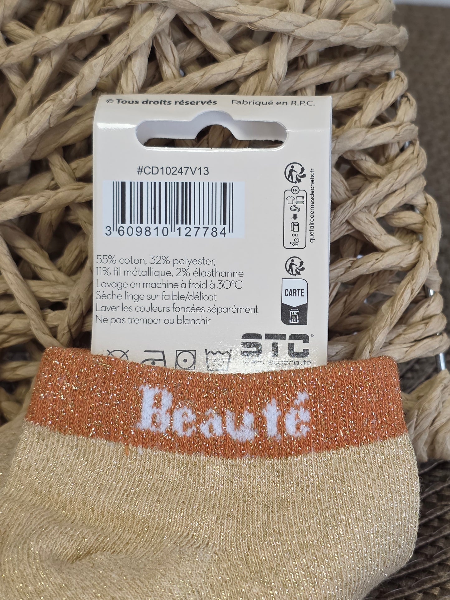 BEAUTE - Socquette à Paillette