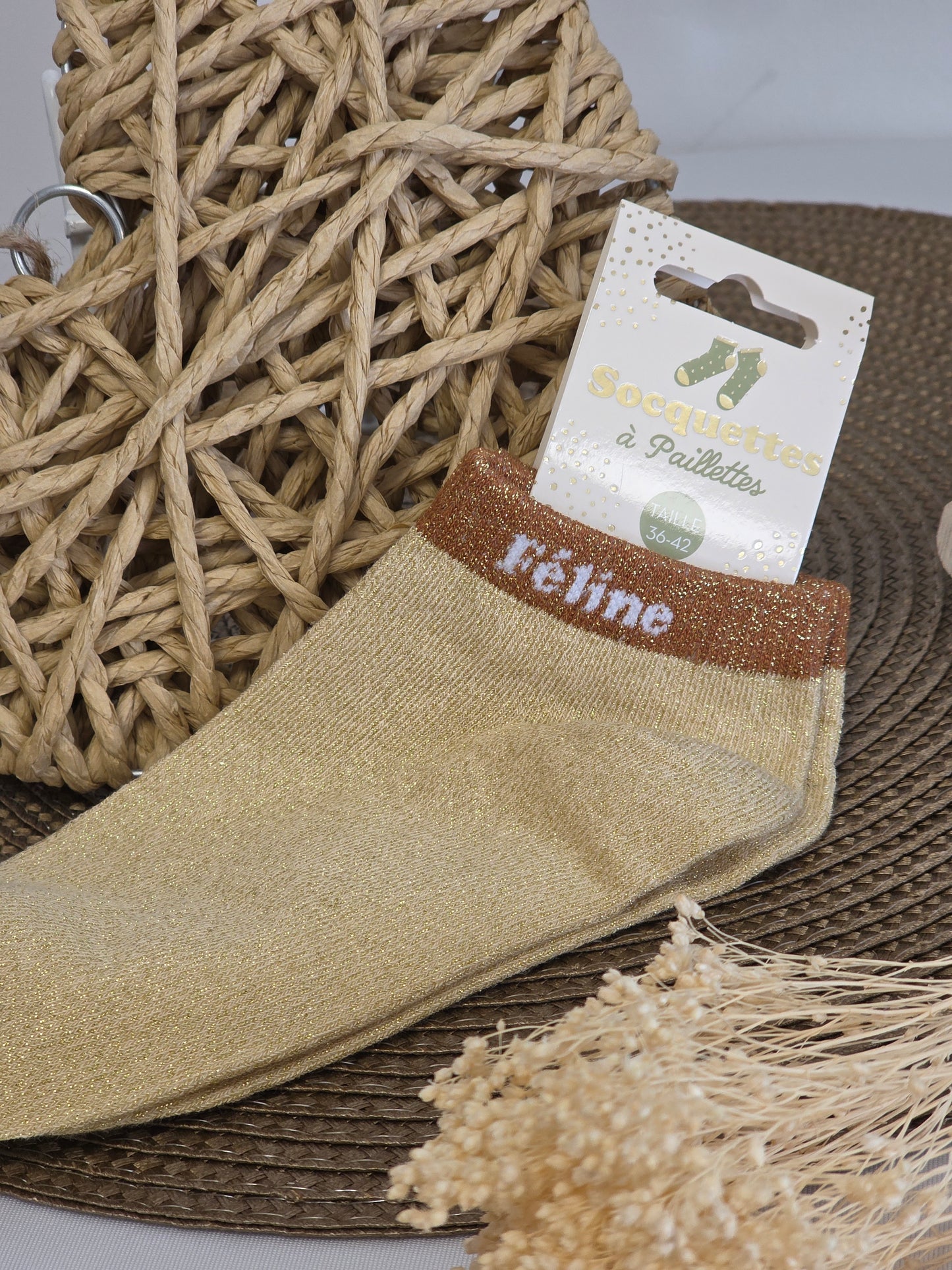 FELINE - Socquette à Paillette