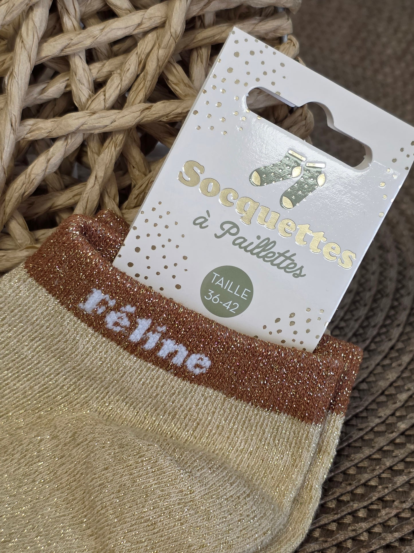 FELINE - Socquette à Paillette