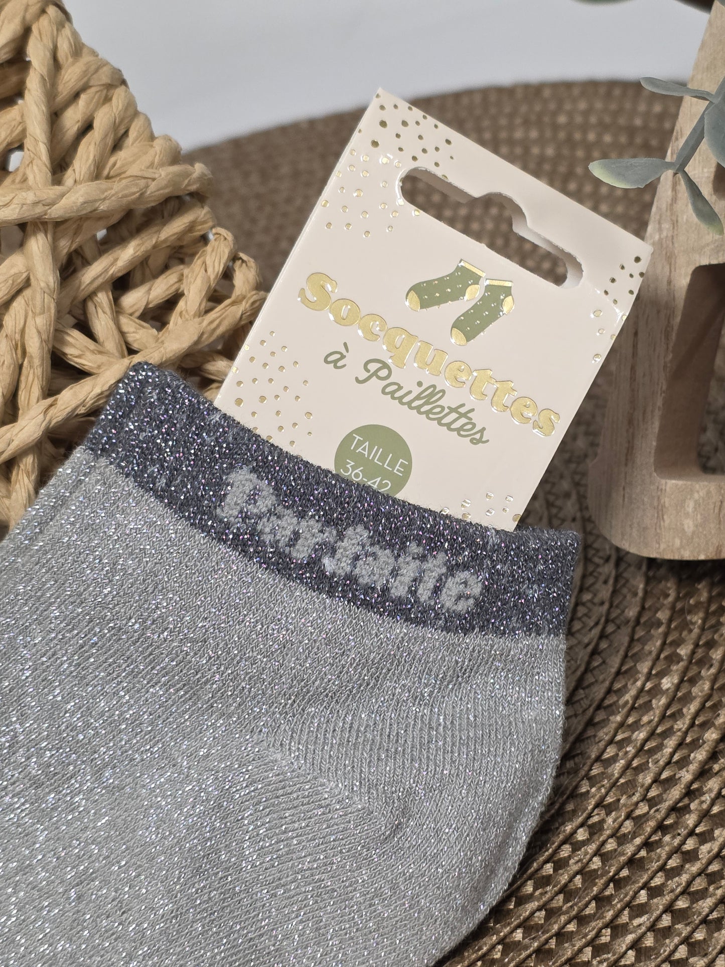 PARFAITE - Socquette à Paillette Bleu