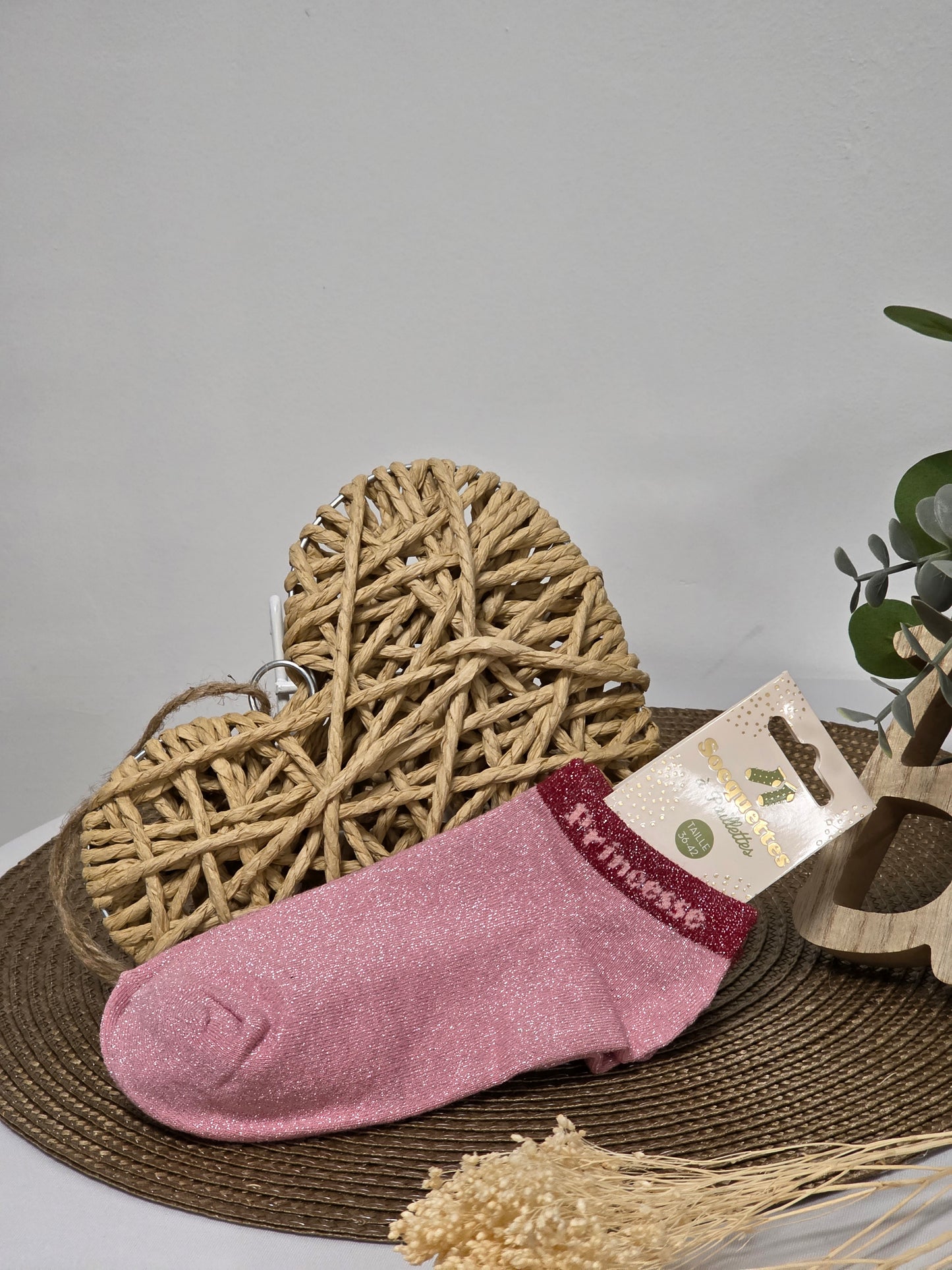 PRINCESSE - Socquette à Paillette Violine