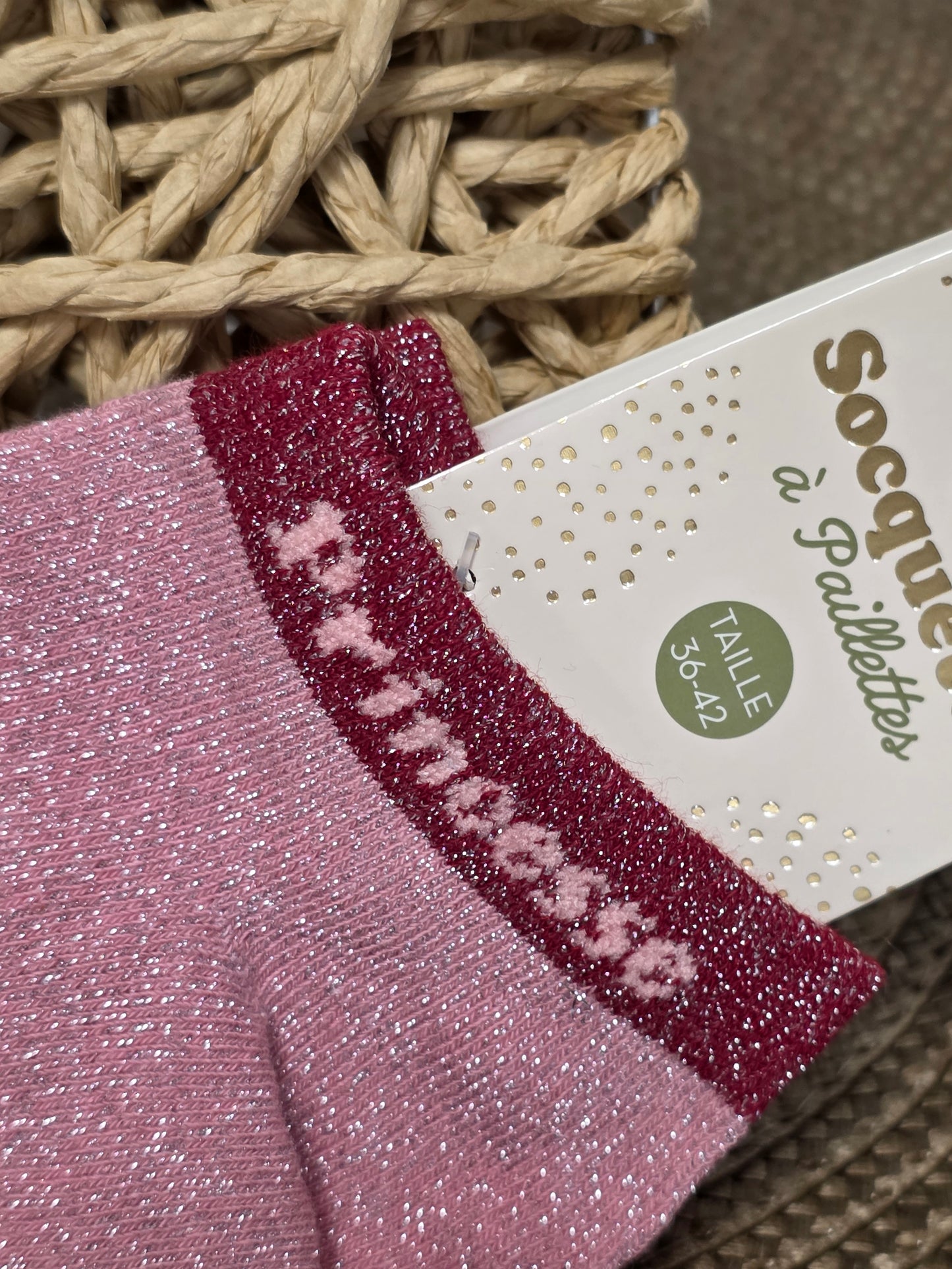 PRINCESSE - Socquette à Paillette Violine