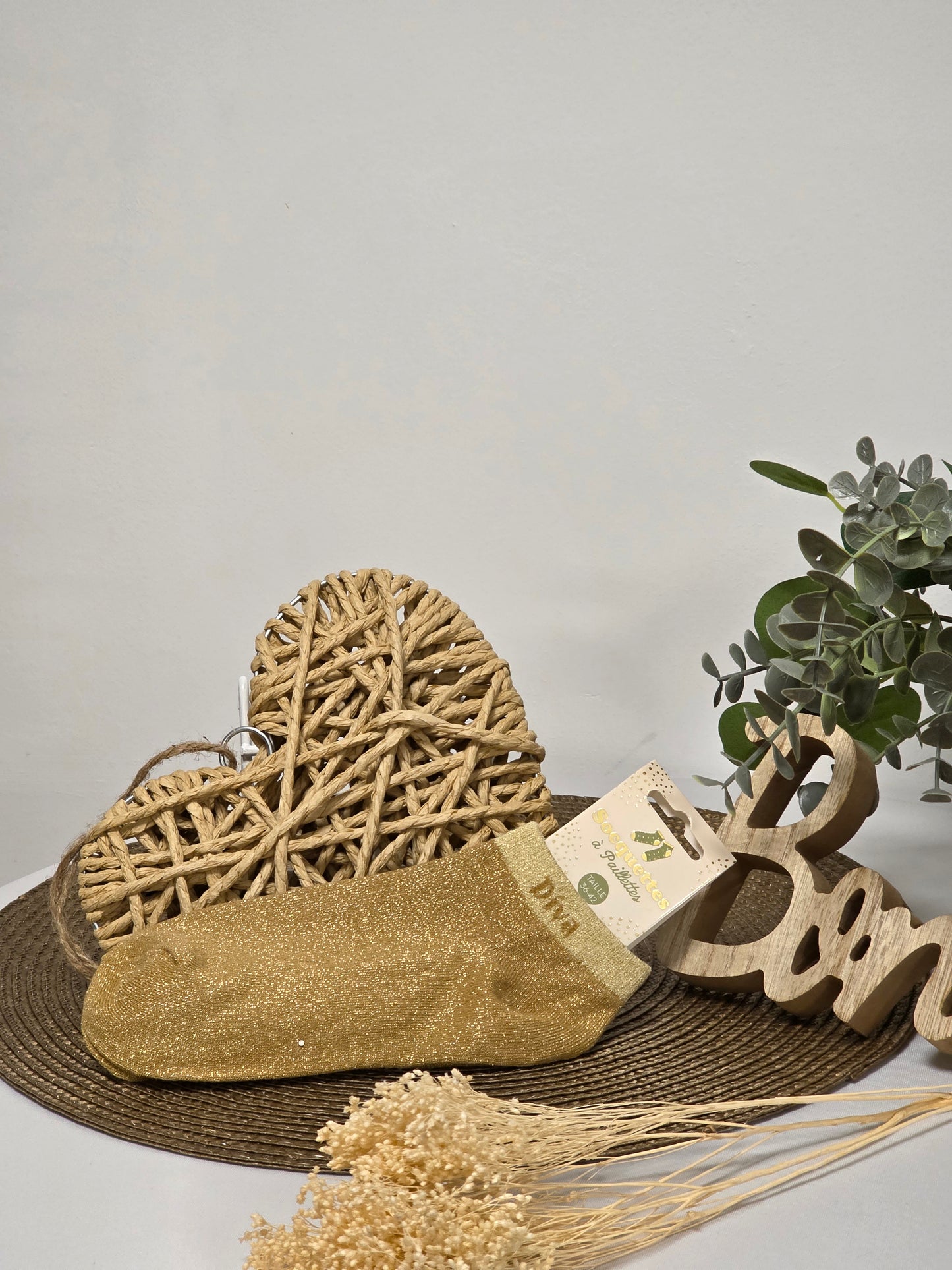 DIVA - Socquette à Paillette Doré