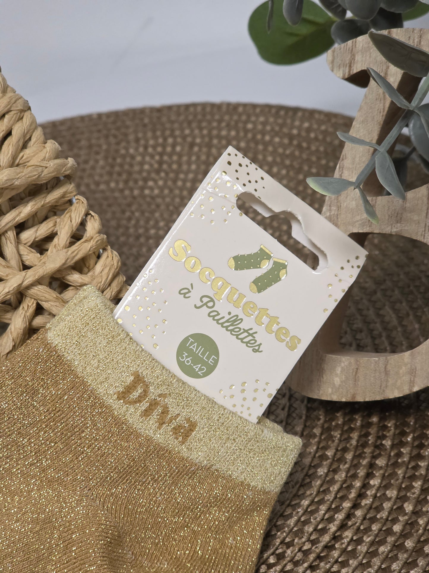 DIVA - Socquette à Paillette Doré