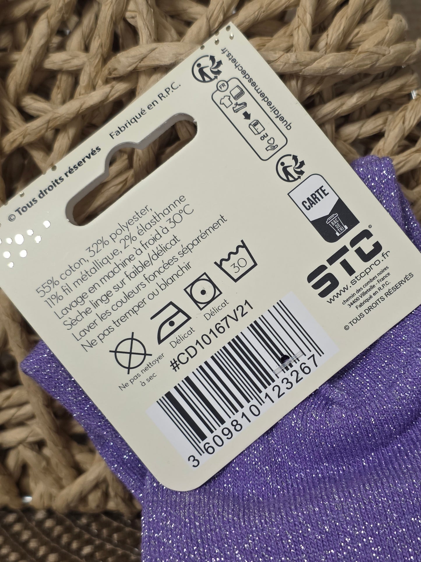 ANTI CONNARD - Chaussette à Paillette Duo