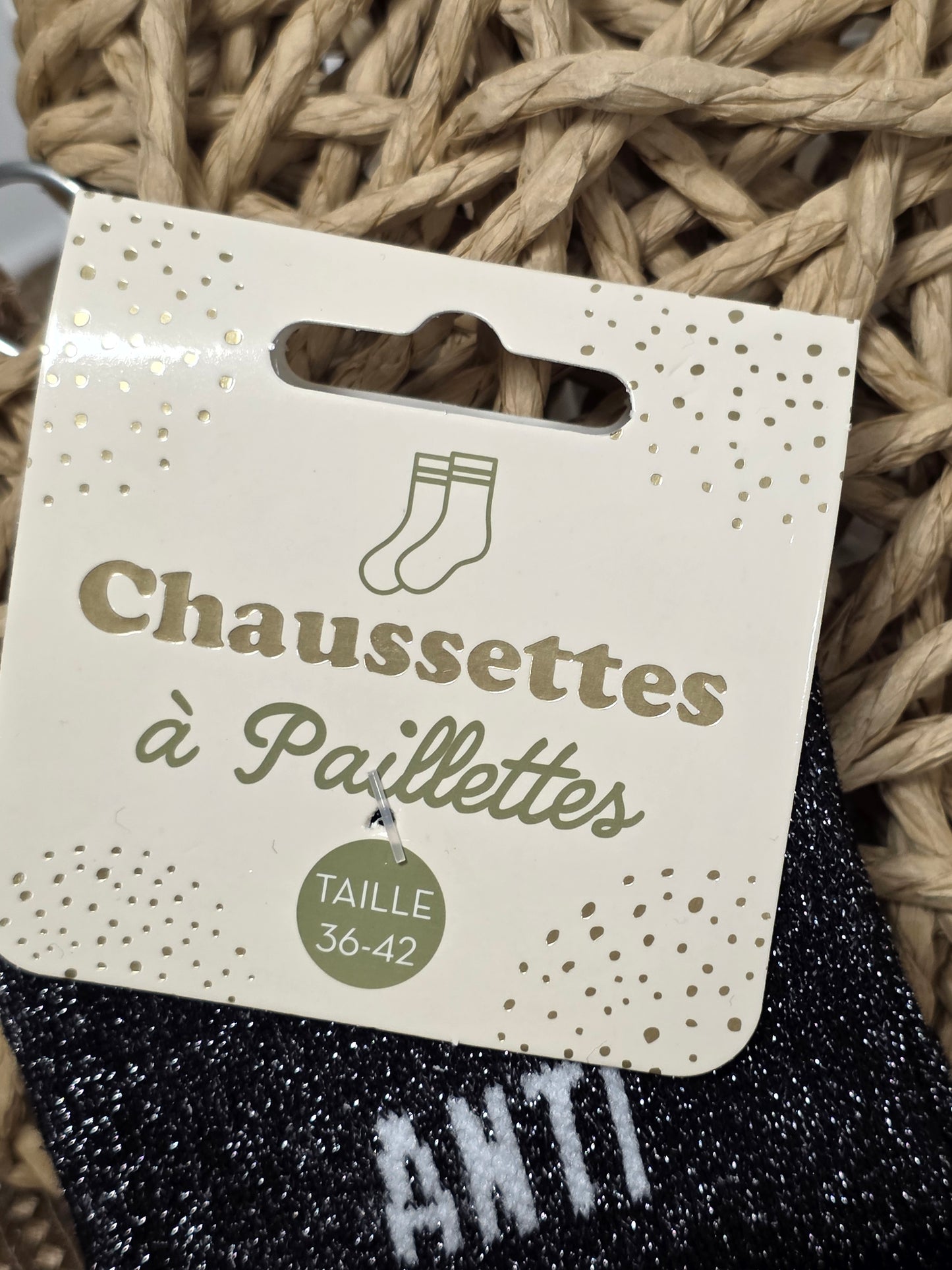 ANTI SOCIAL - Chaussette à Paillette Duo