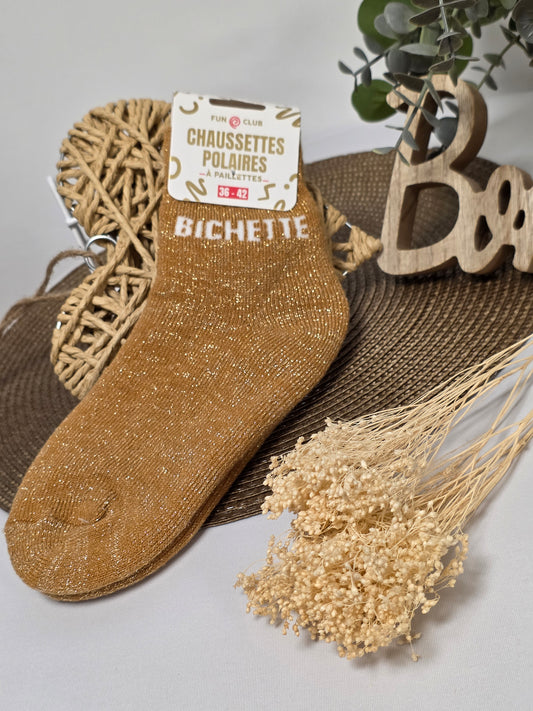 BICHETTE - Chaussette Polaire à Paillette