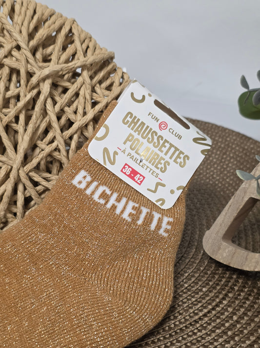 BICHETTE - Chaussette Polaire à Paillette