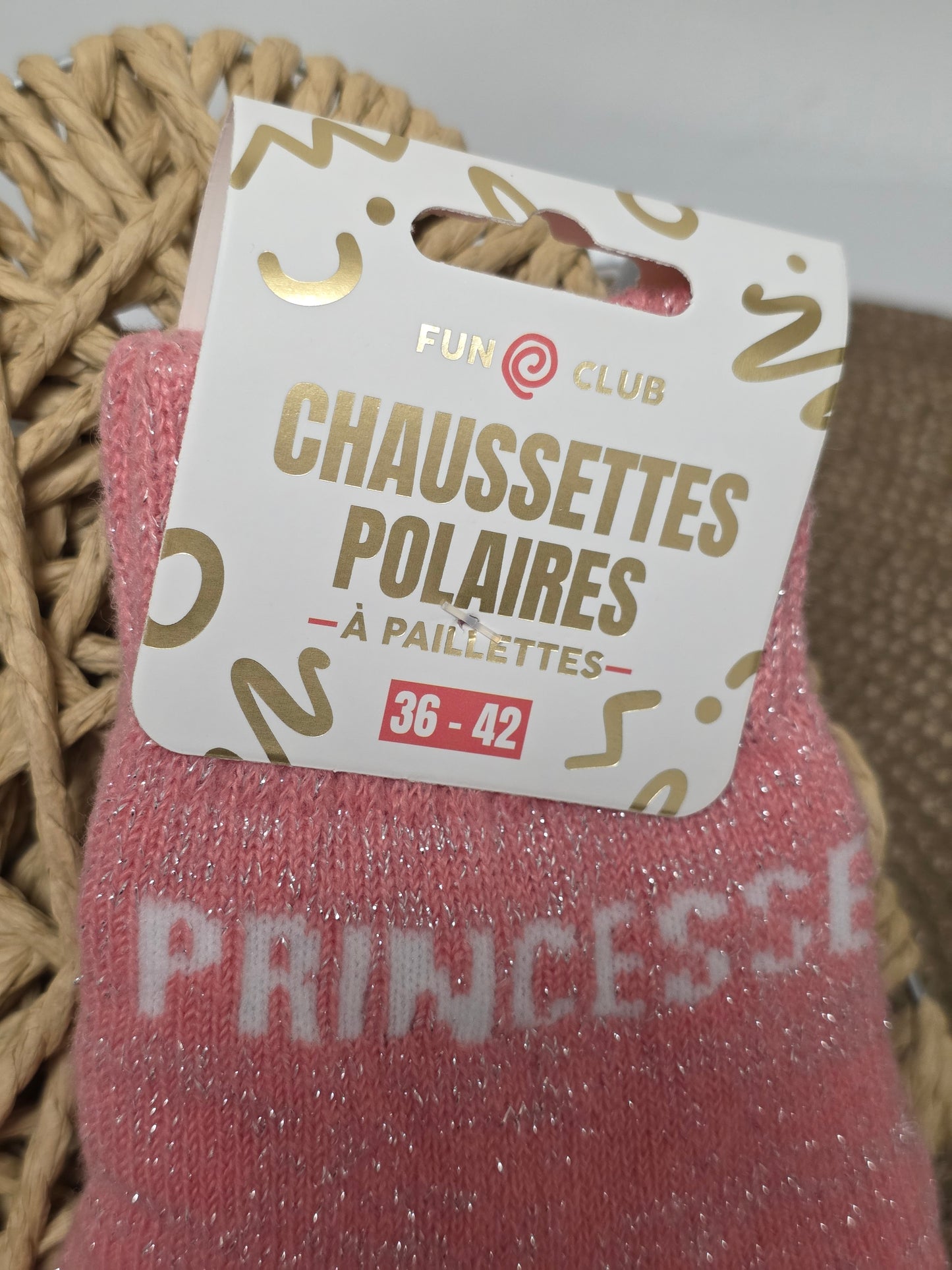 PRINCESSE - Chaussette Polaire à Paillette