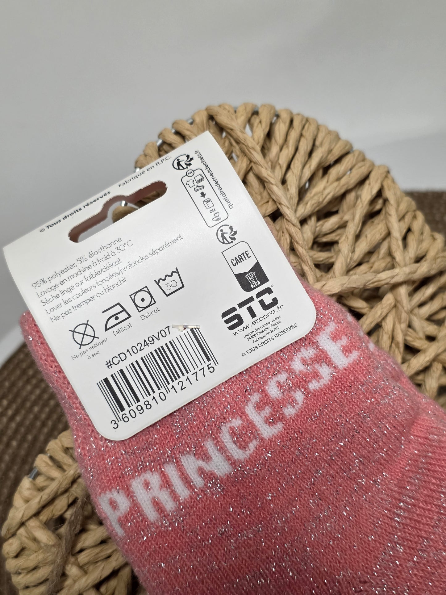 PRINCESSE - Chaussette Polaire à Paillette