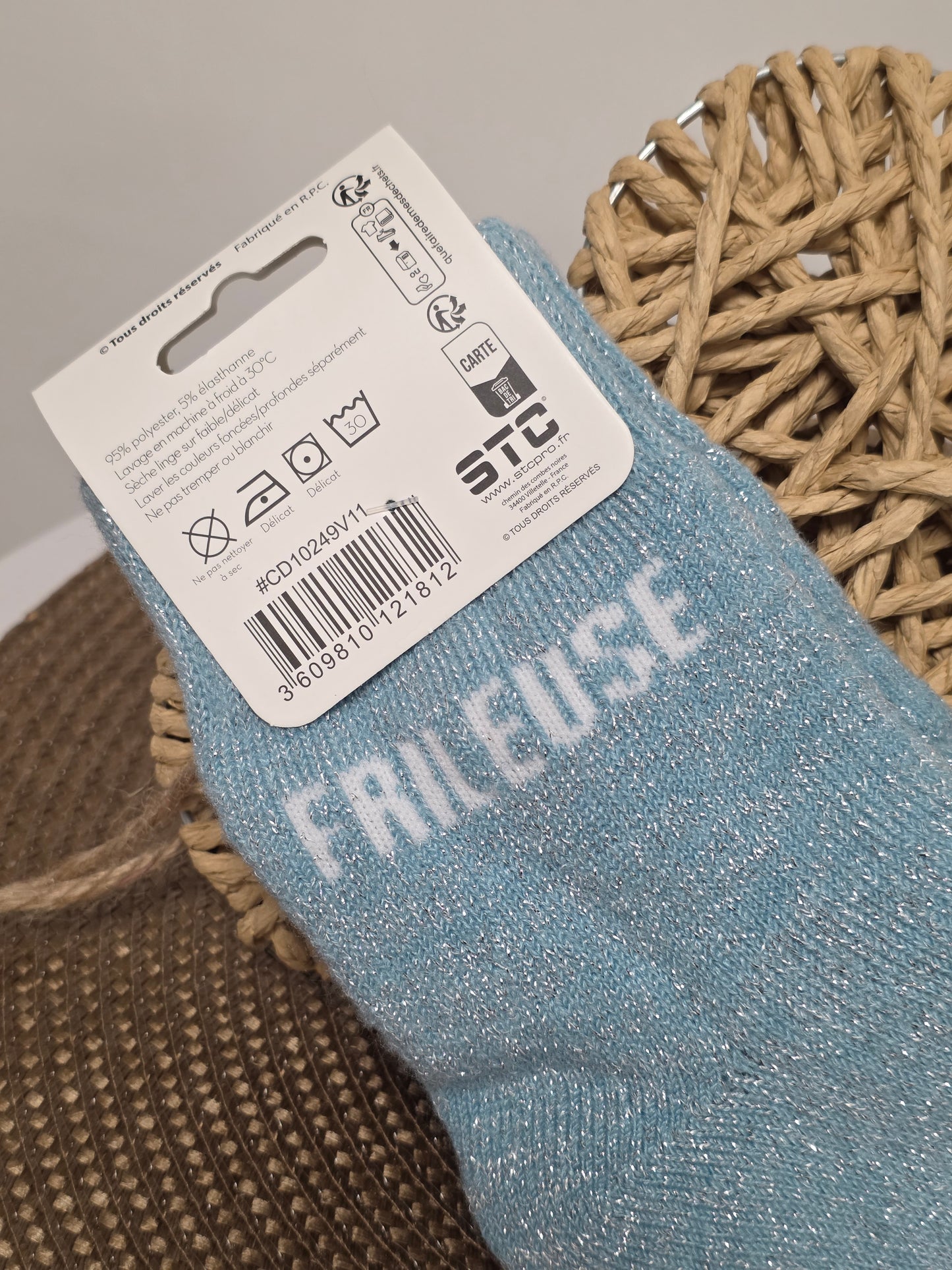 FRILEUSE - Chaussette Polaire à Paillette