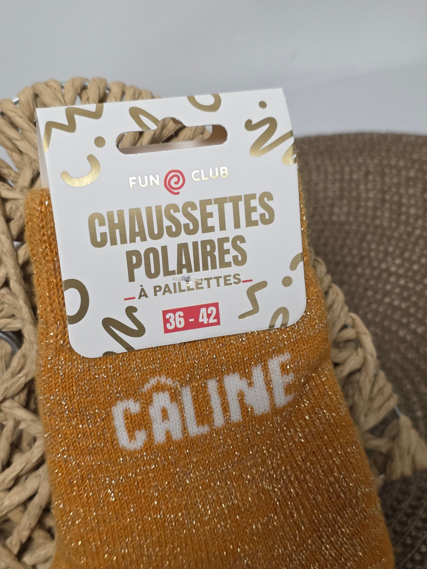 CALINE - Chaussette Polaire à Paillette