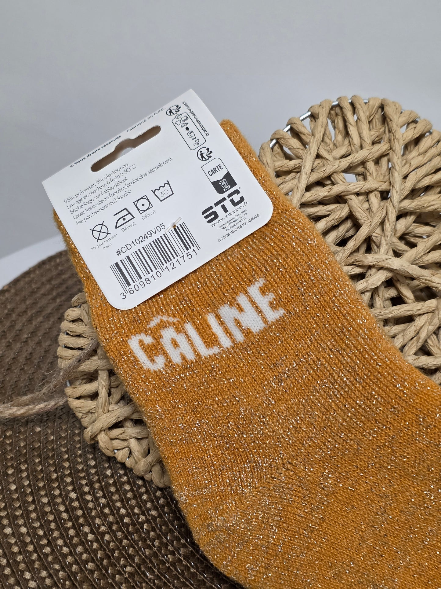 CALINE - Chaussette Polaire à Paillette