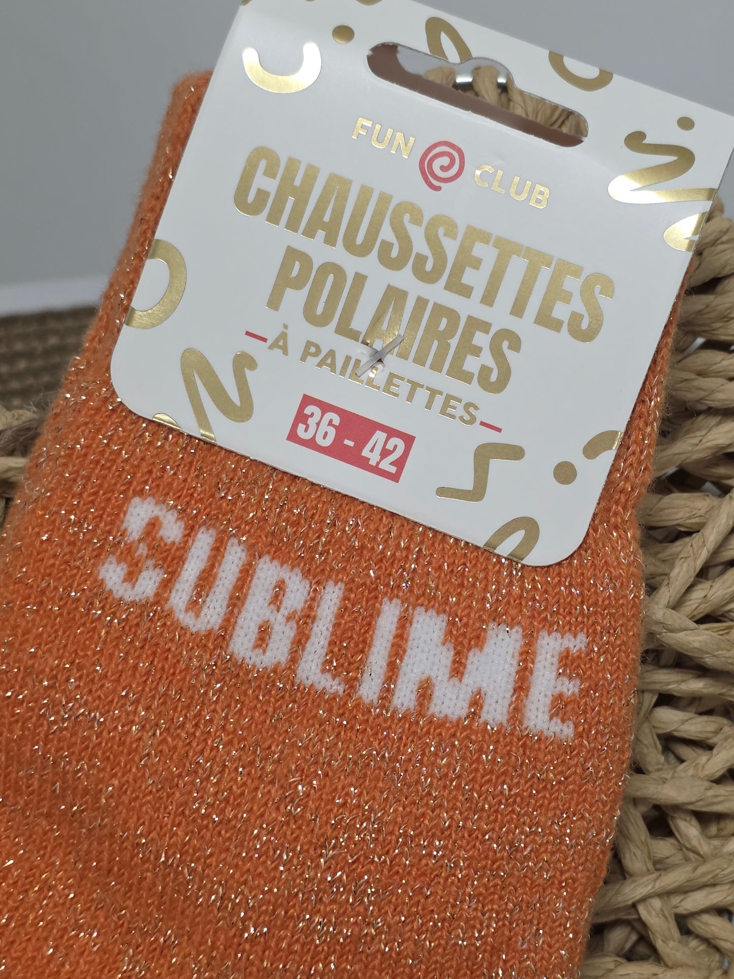 SUBLIME - Chaussette Polaire à Paillette