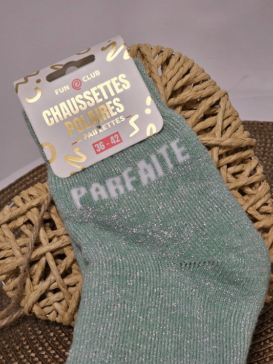 PARFAITE - Chaussette Polaire à Paillette