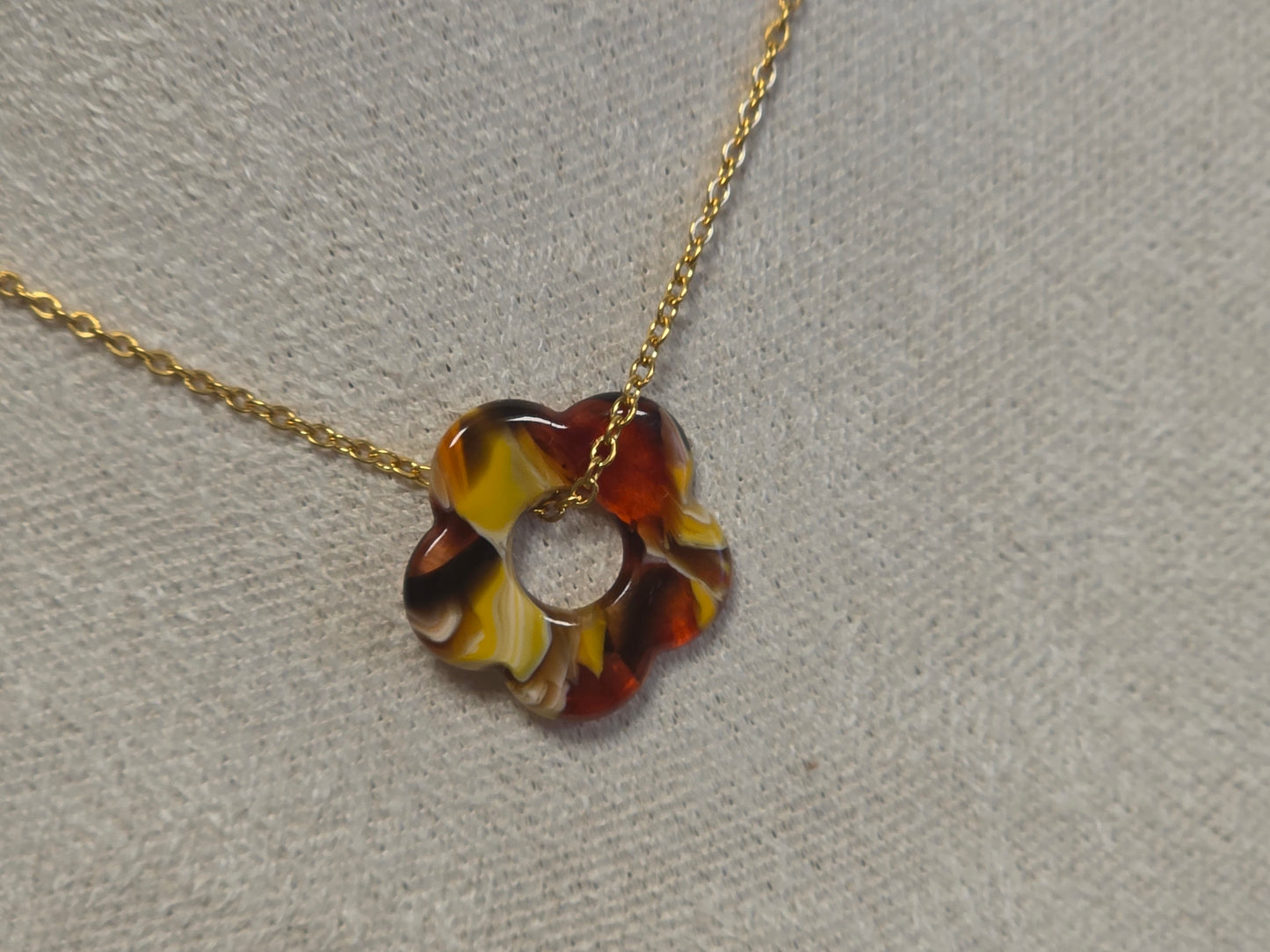 Notre Collection de Bijoux - Pendentif à Fleur N°4