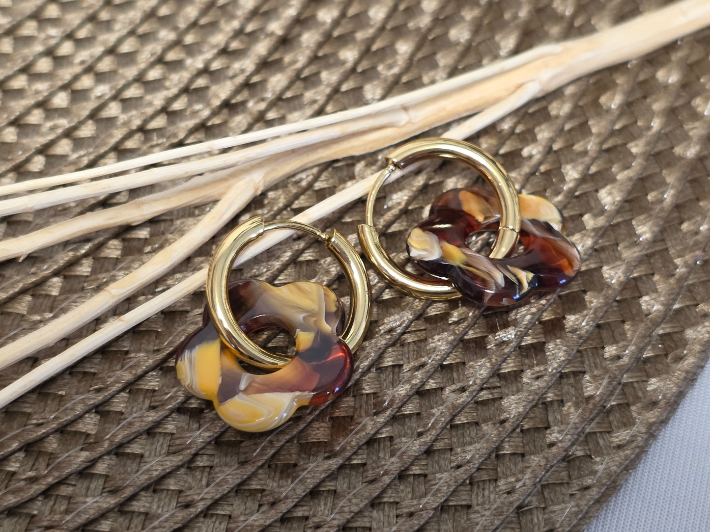 Notre Collection de Bijoux - Boucle d'Oreille Fleur N°2