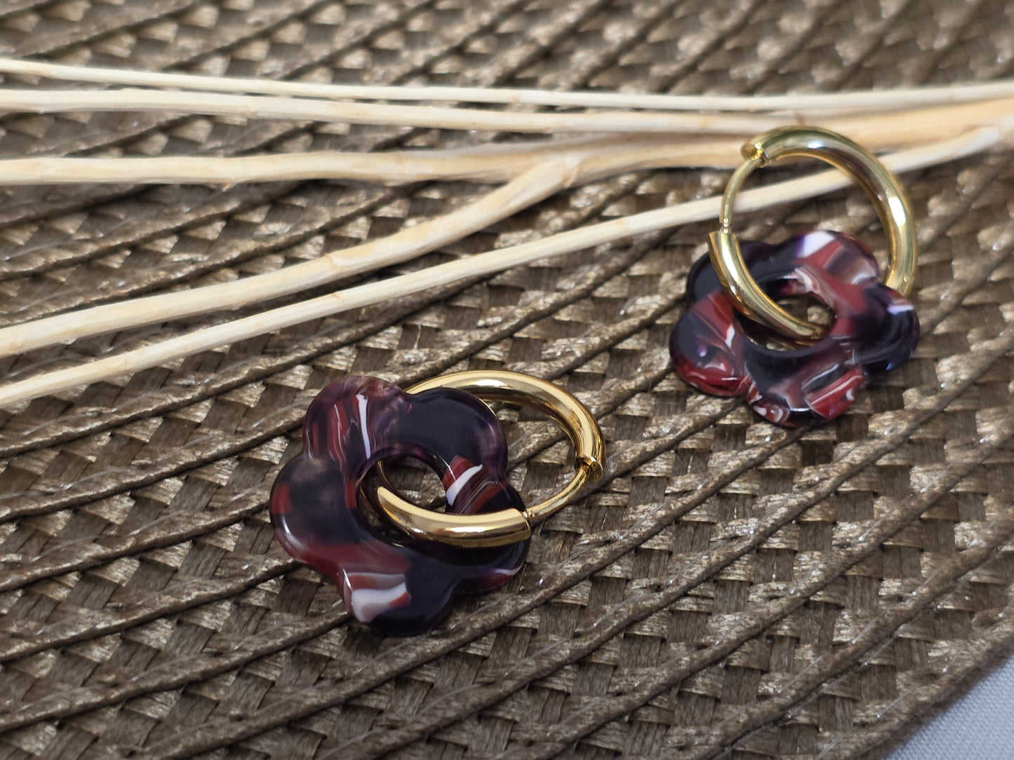 Notre Collection de Bijoux - Boucle d'Oreille Fleur N°6