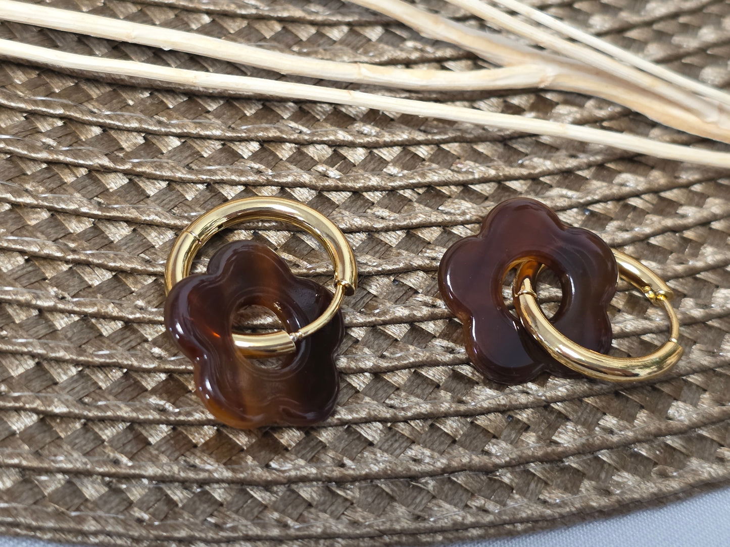 Notre Collection de Bijoux - Boucle D'Oreille Fleur N°8