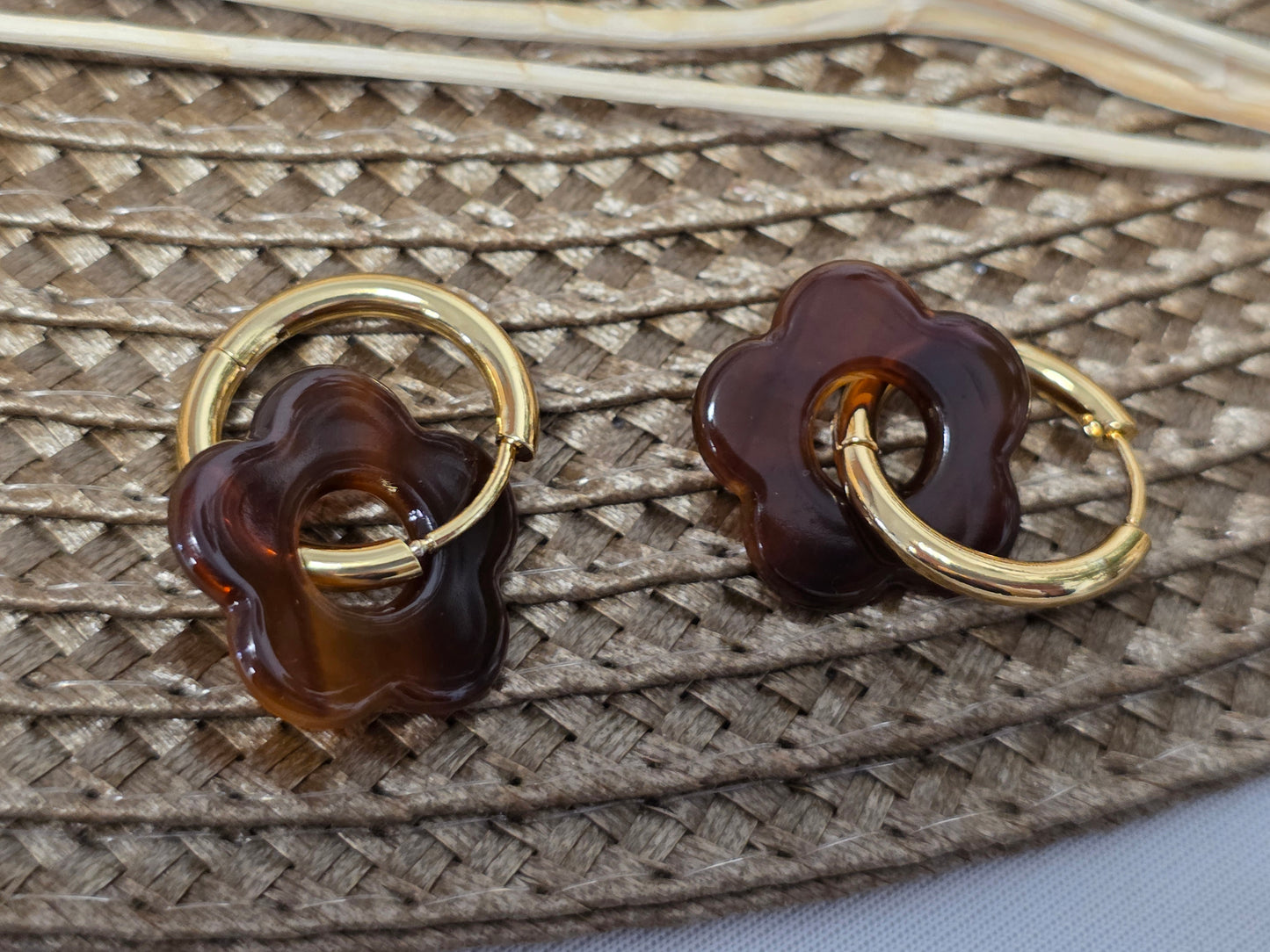 Notre Collection de Bijoux - Boucle D'Oreille Fleur N°8