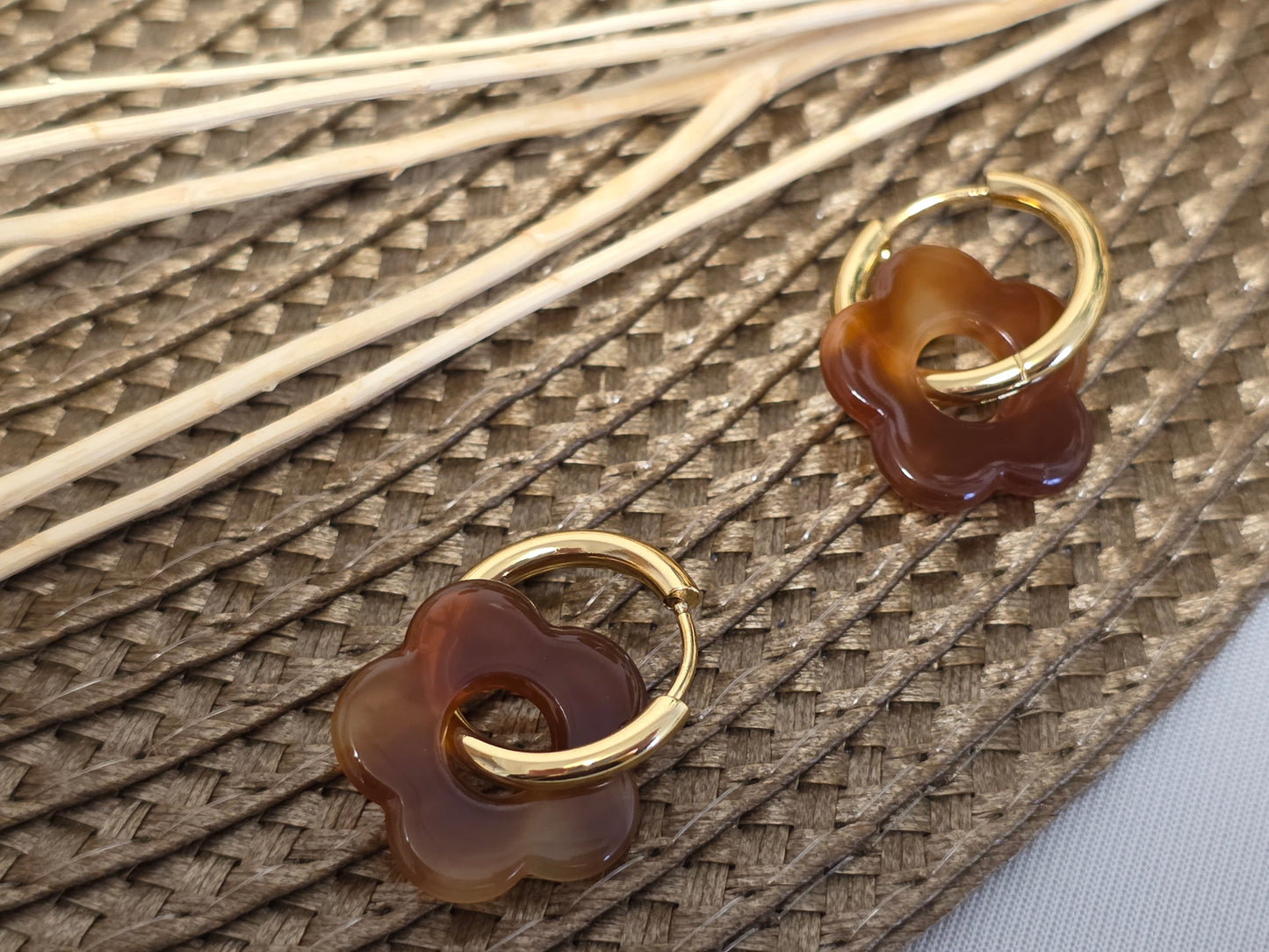 Notre Collection de Bijoux - Boucle d'Oreille Fleur N°9