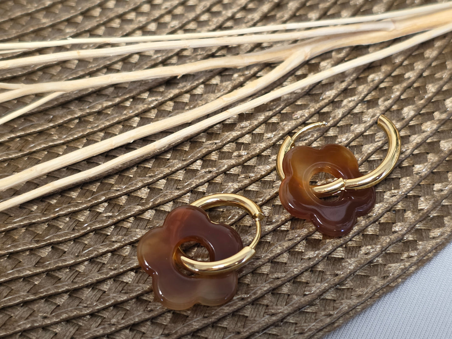 Notre Collection de Bijoux - Boucle d'Oreille Fleur N°9