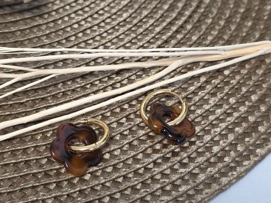 Notre Collection de Bijoux - Boucle d'Oreille Fleur N°10