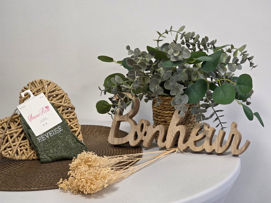 REVEUSE - Chaussette à Paillette Enfant Vert