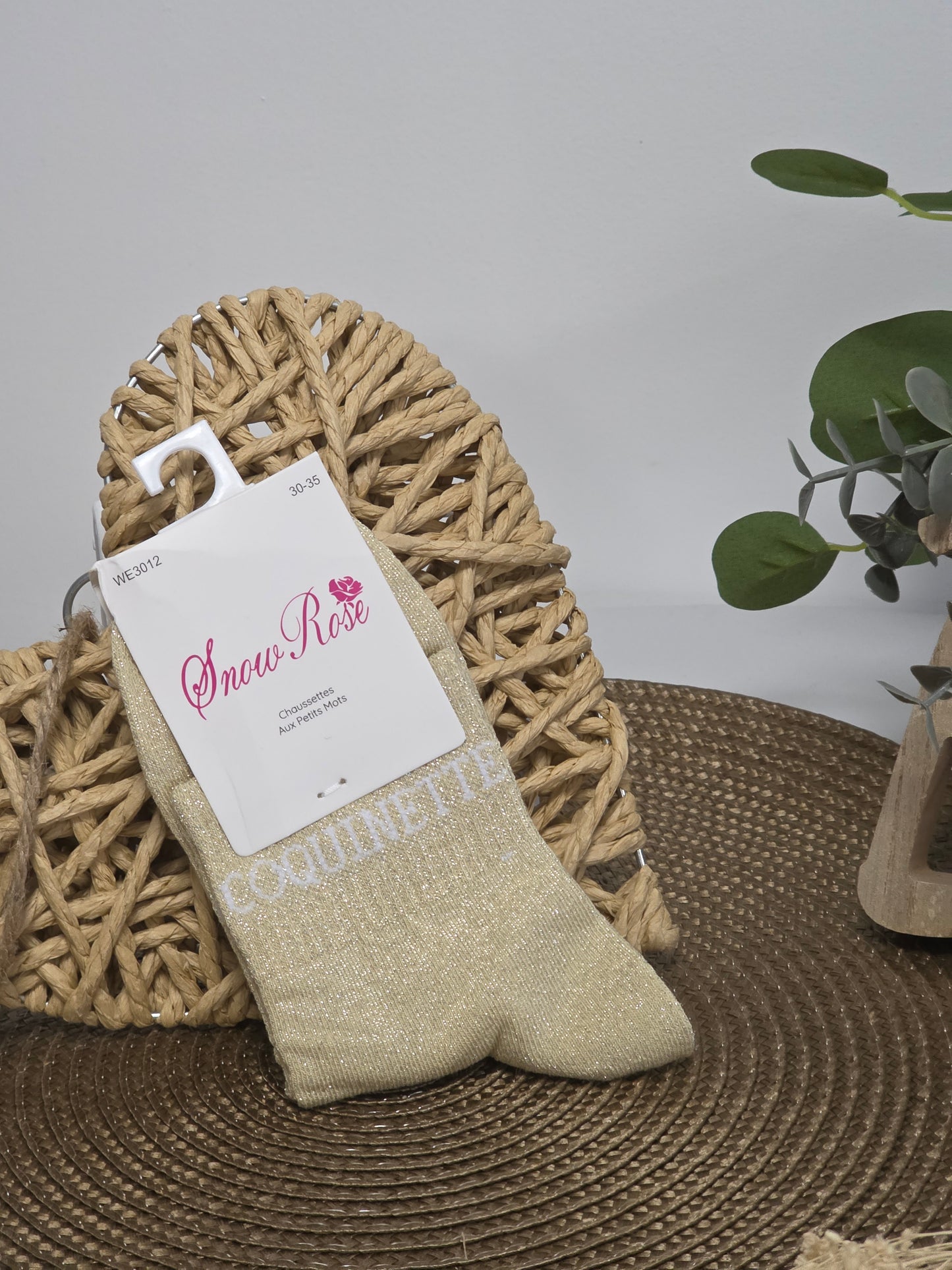COQUINETTE - Chaussette à Paillette Enfant Beige Clair