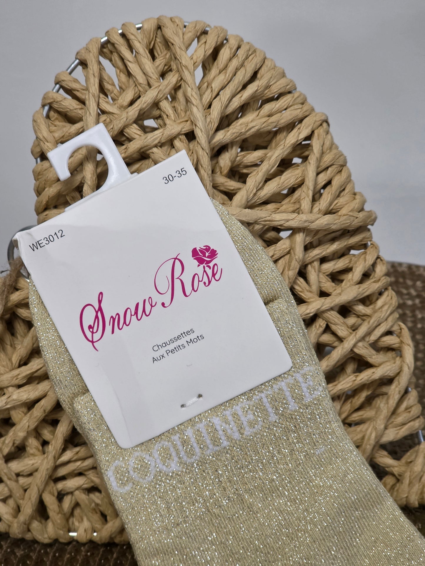 COQUINETTE - Chaussette à Paillette Enfant Beige Clair