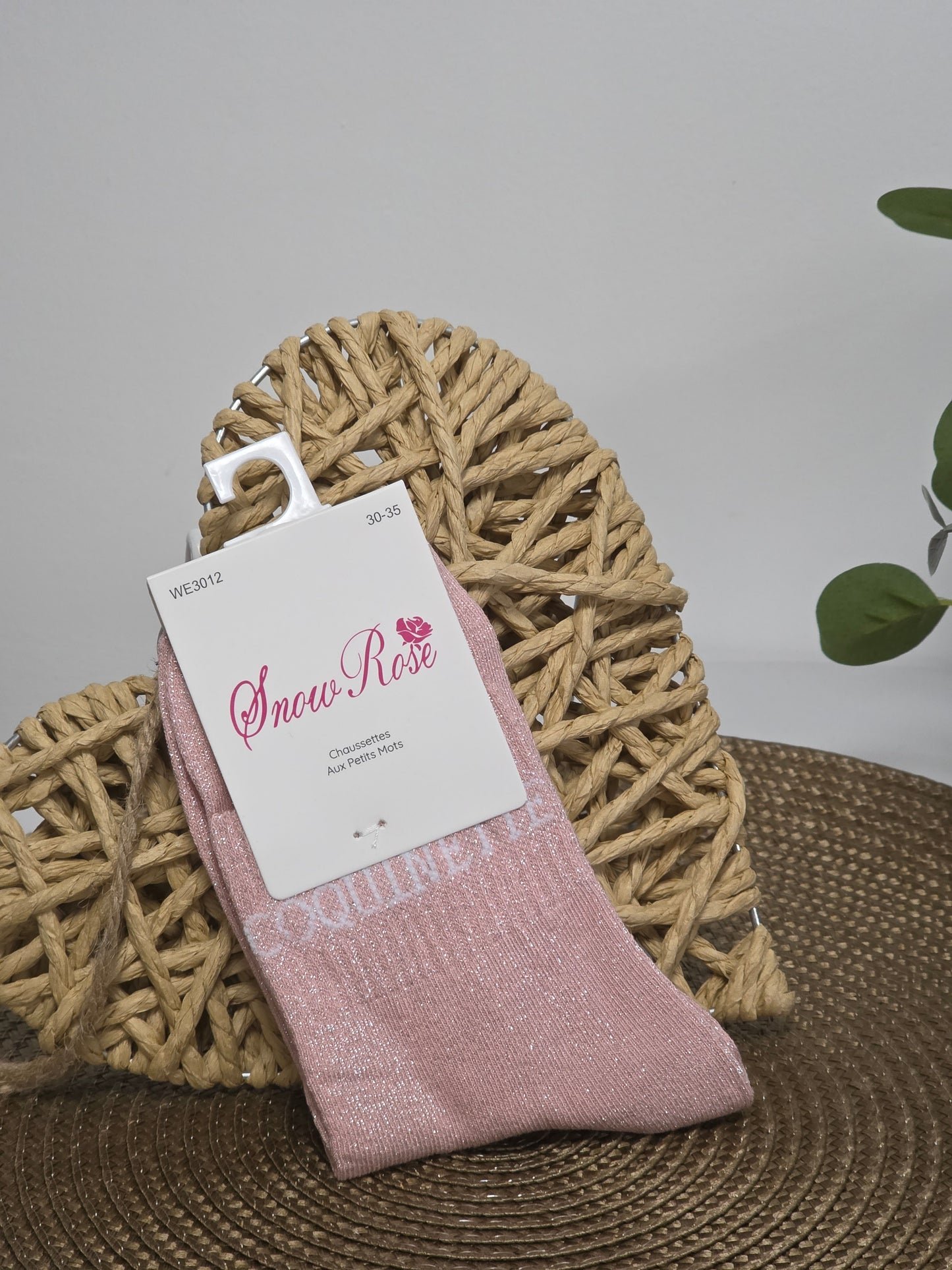 COQUINETTE - Chaussette à Paillette Enfant Rose Clair