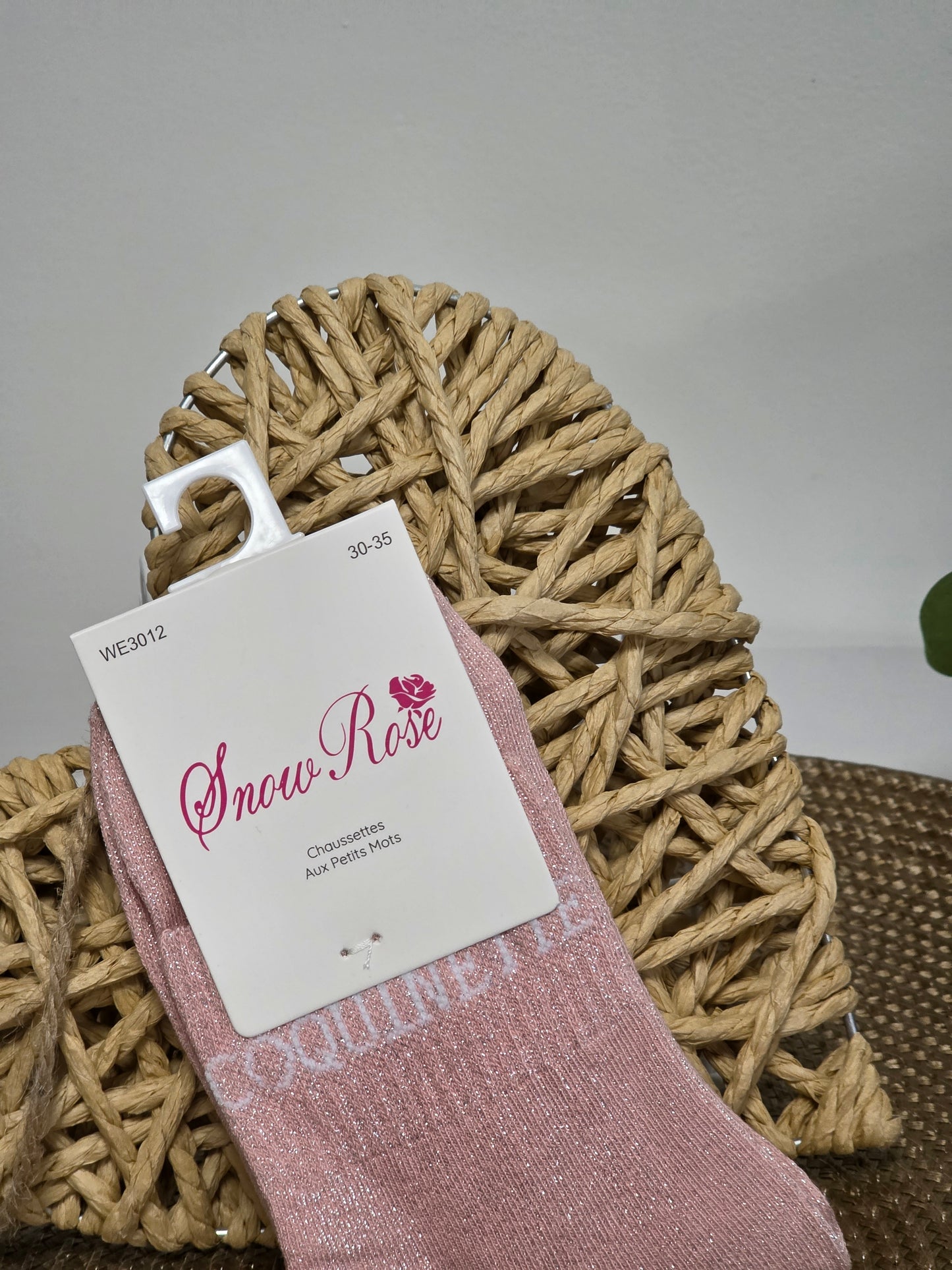 COQUINETTE - Chaussette à Paillette Enfant Rose Clair