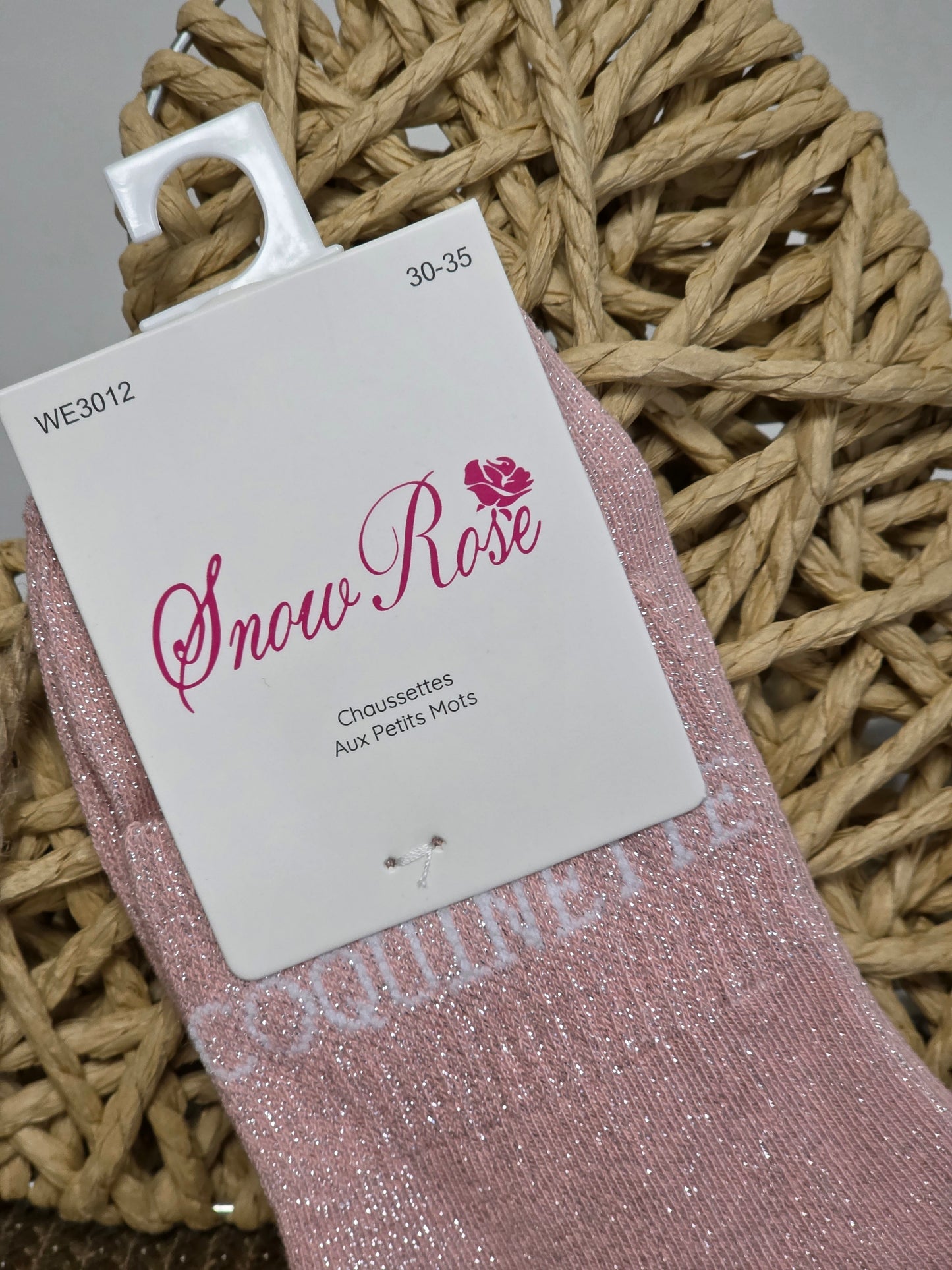 COQUINETTE - Chaussette à Paillette Enfant Rose Clair