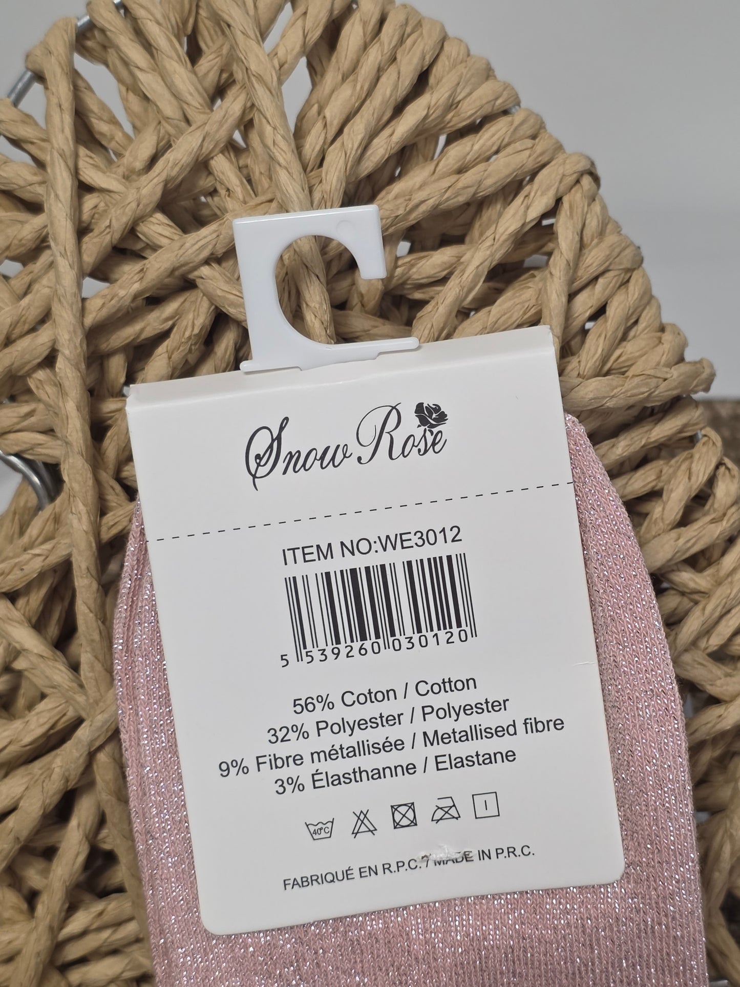 COQUINETTE - Chaussette à Paillette Enfant Rose Clair