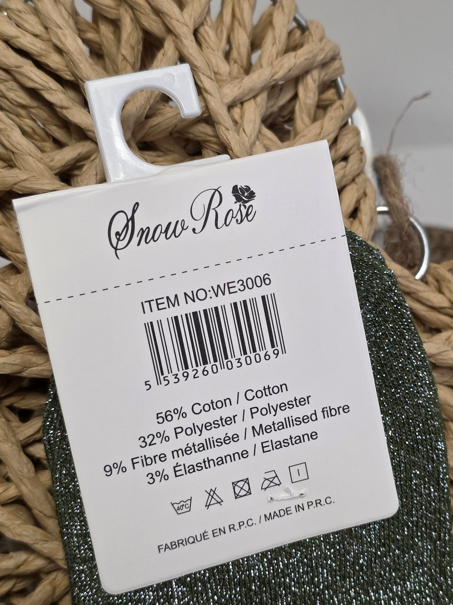 P'TITE STAR - Chaussette à Paillette Enfant  Vert