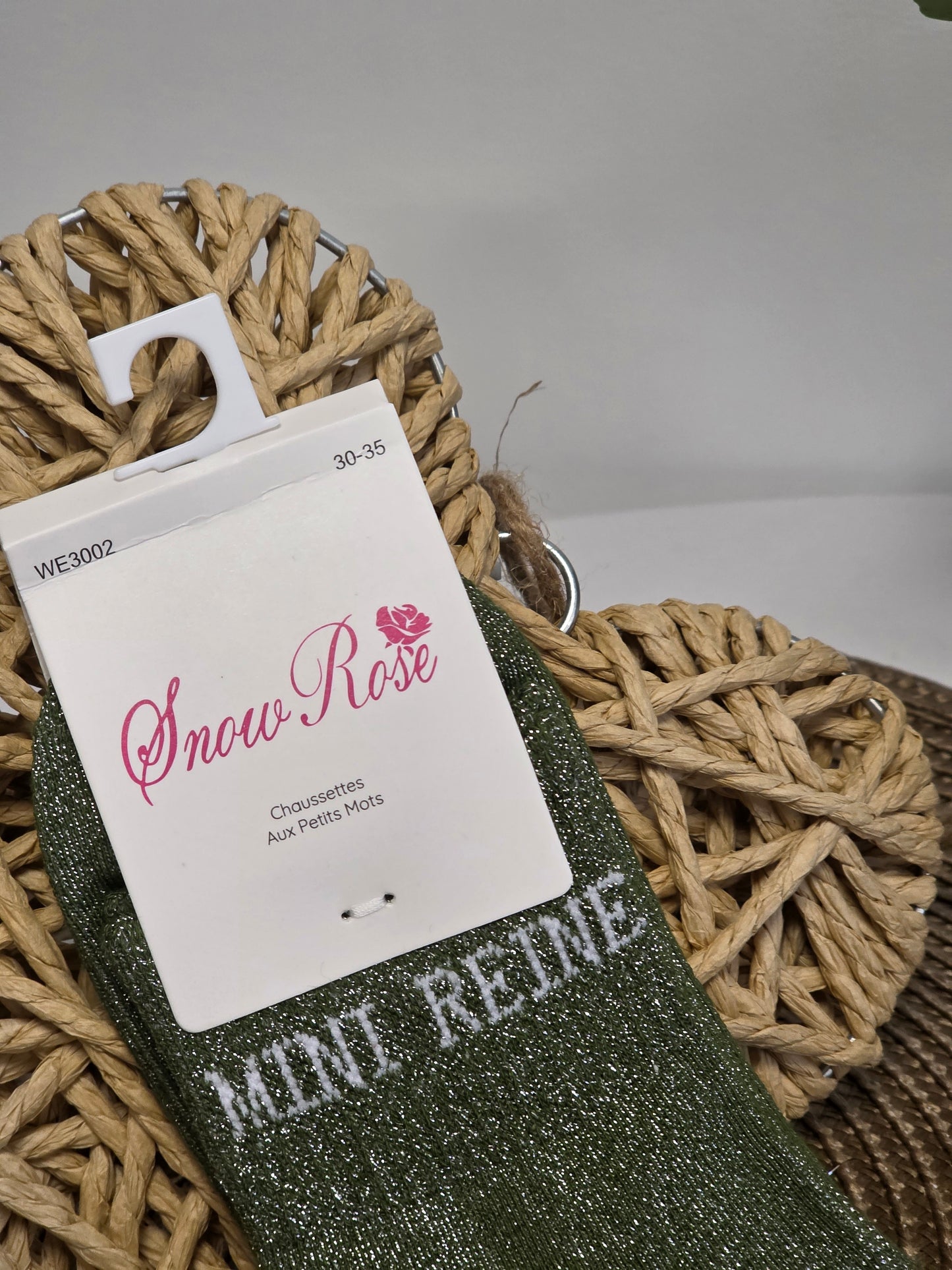 MINI REINE - Chaussette à Paillette Enfant  Vert