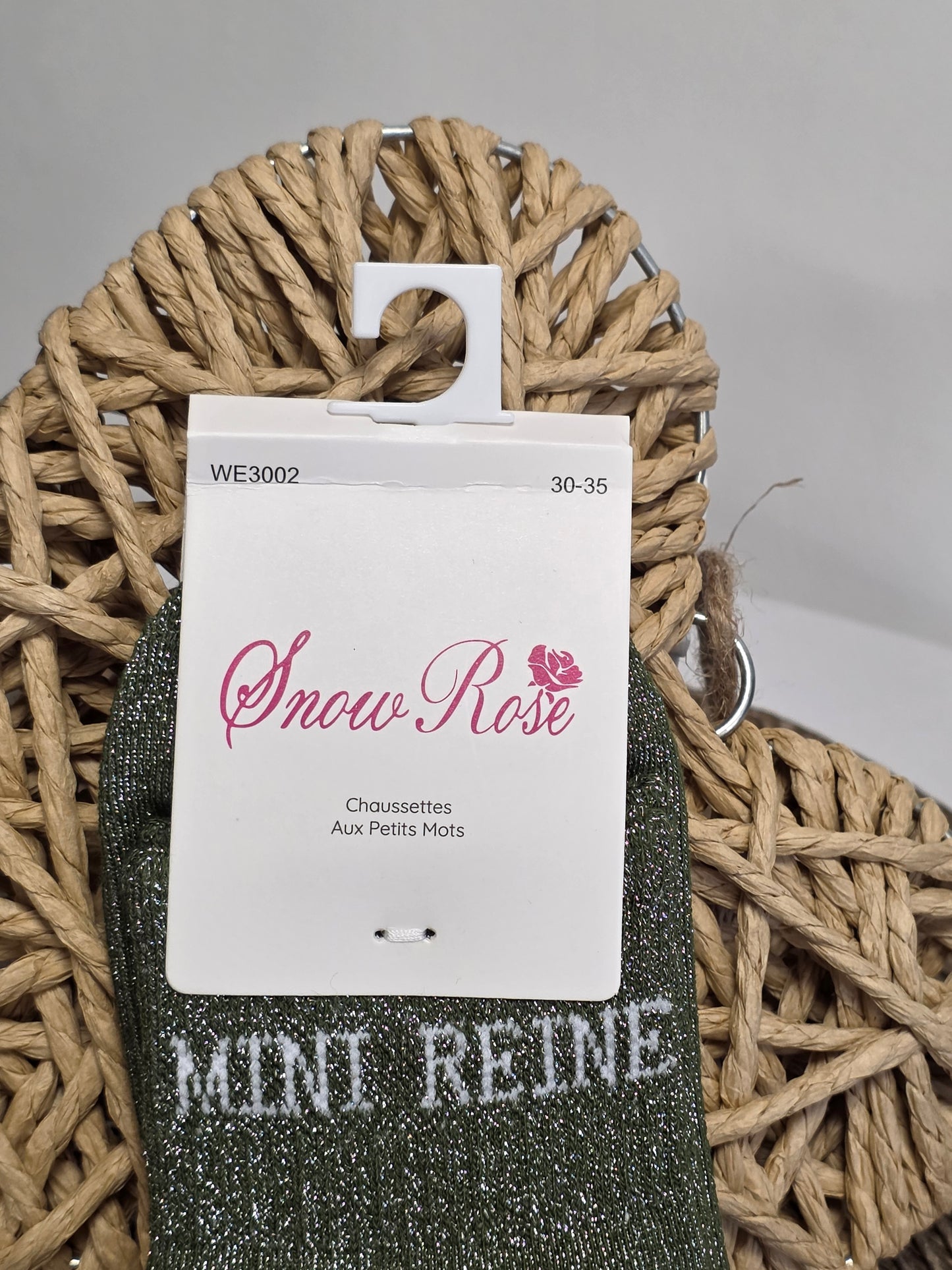 MINI REINE - Chaussette à Paillette Enfant  Vert