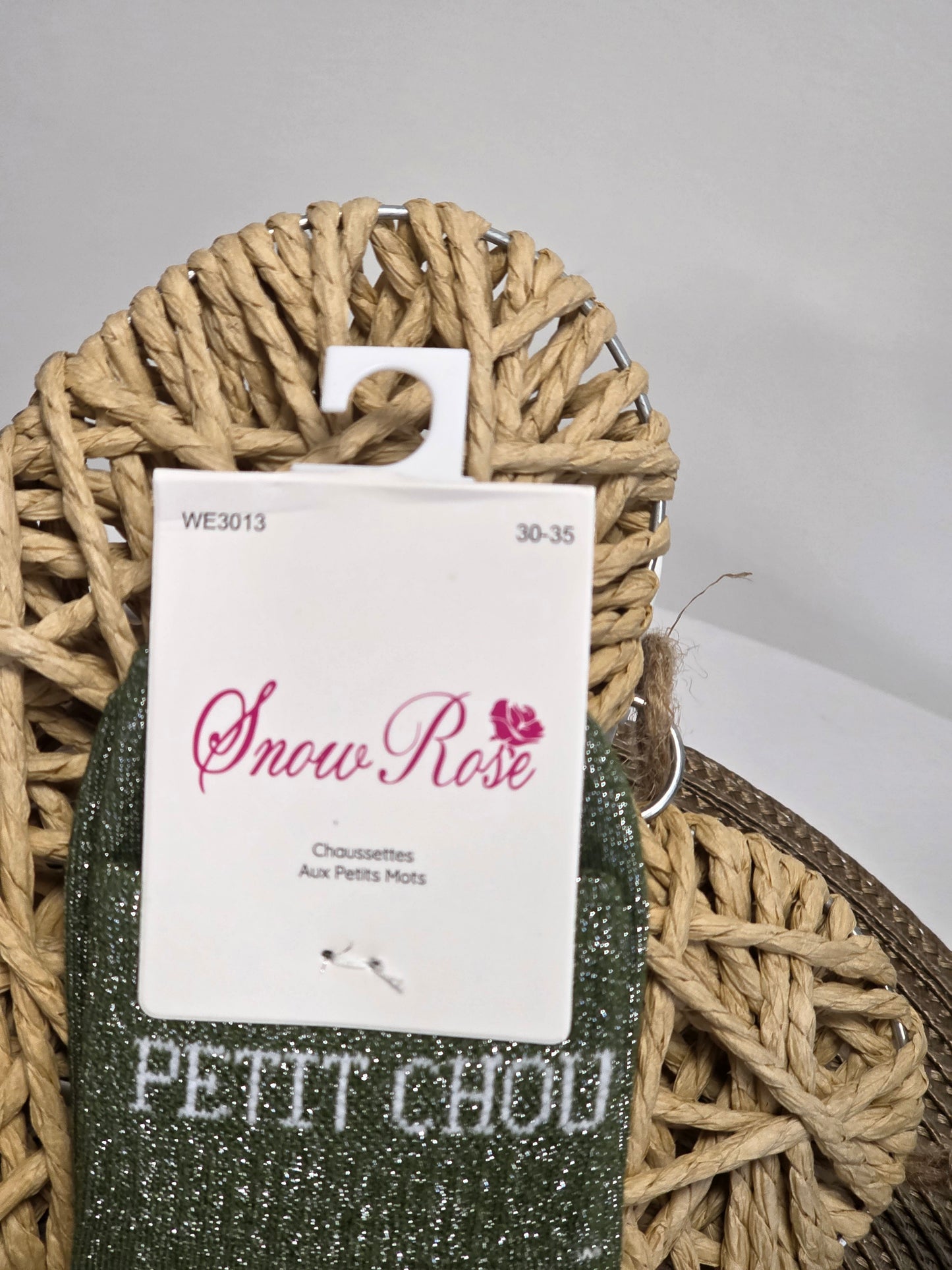 PETIT CHOU- Chaussette à Paillette Enfant  Vert