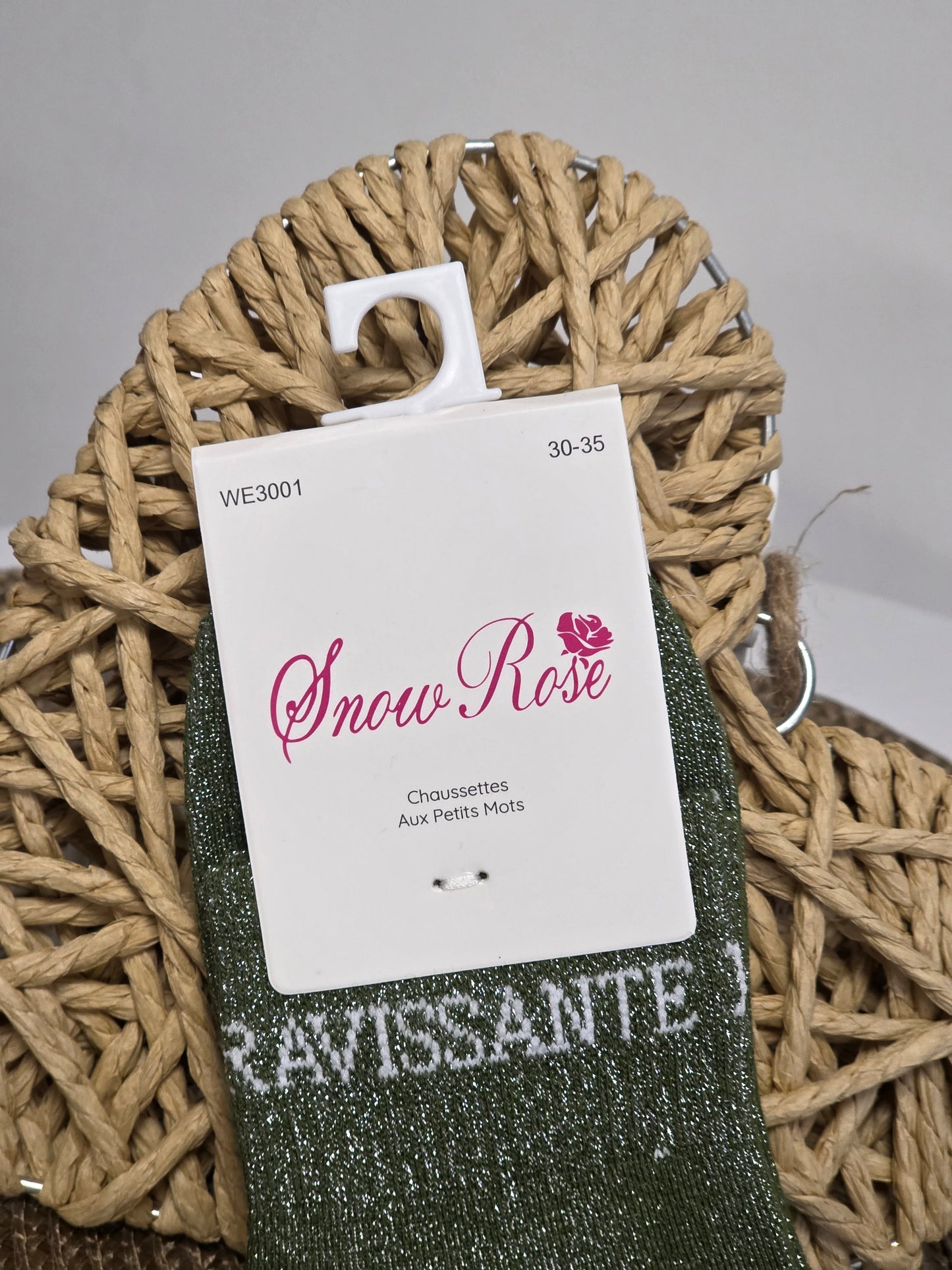 RAVISSANTE - Chaussette à Paillette Enfant  Vert
