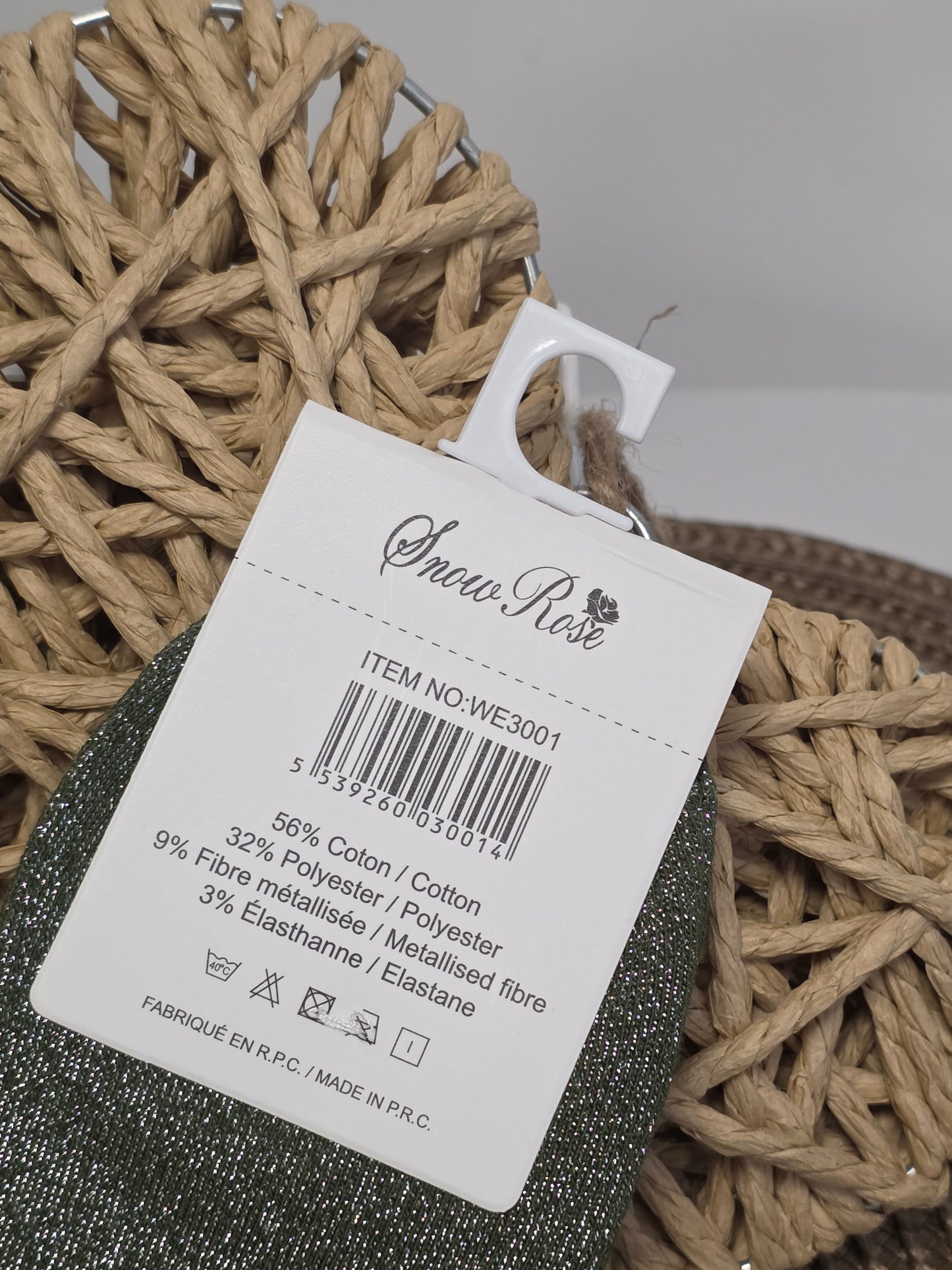 RAVISSANTE - Chaussette à Paillette Enfant  Vert