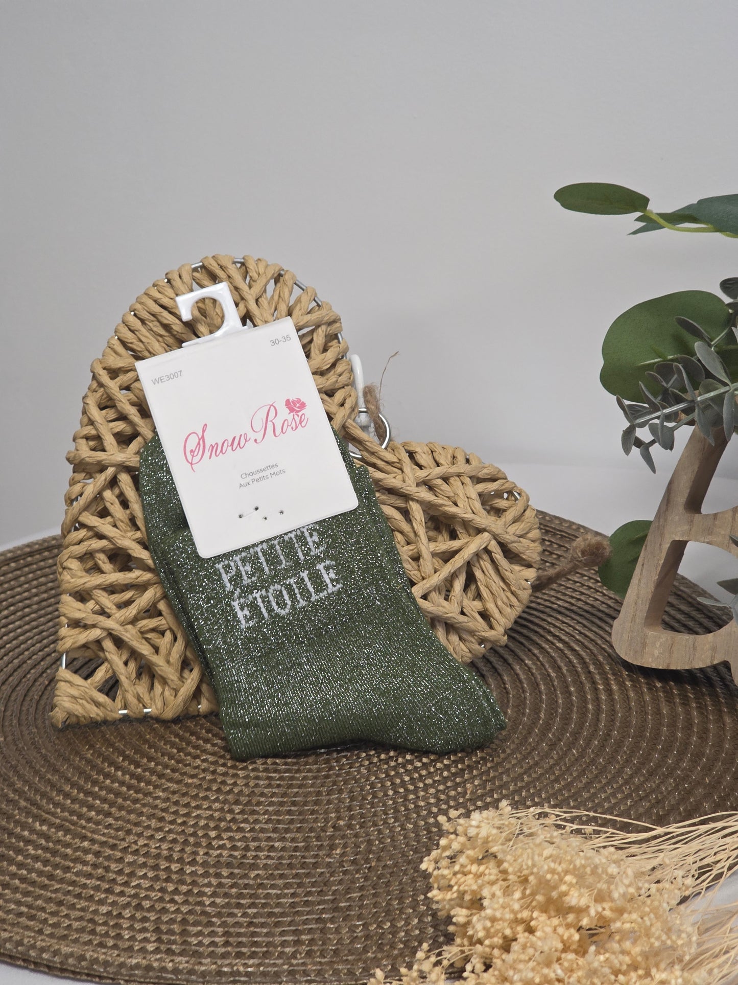 PETITE ETOILE - Chaussette à Paillette Enfant  Vert